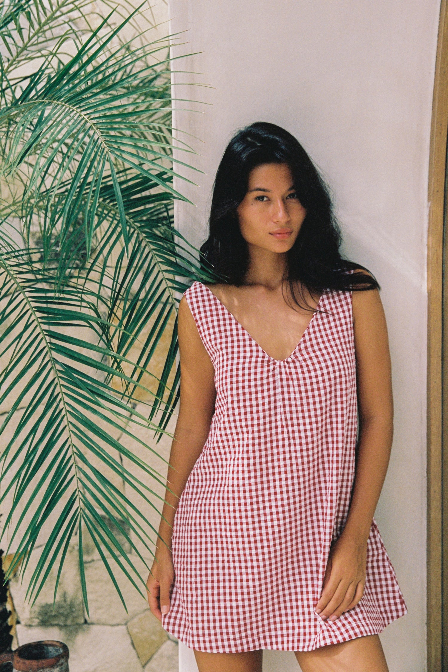 Pia Mini Dress | Red Gingham