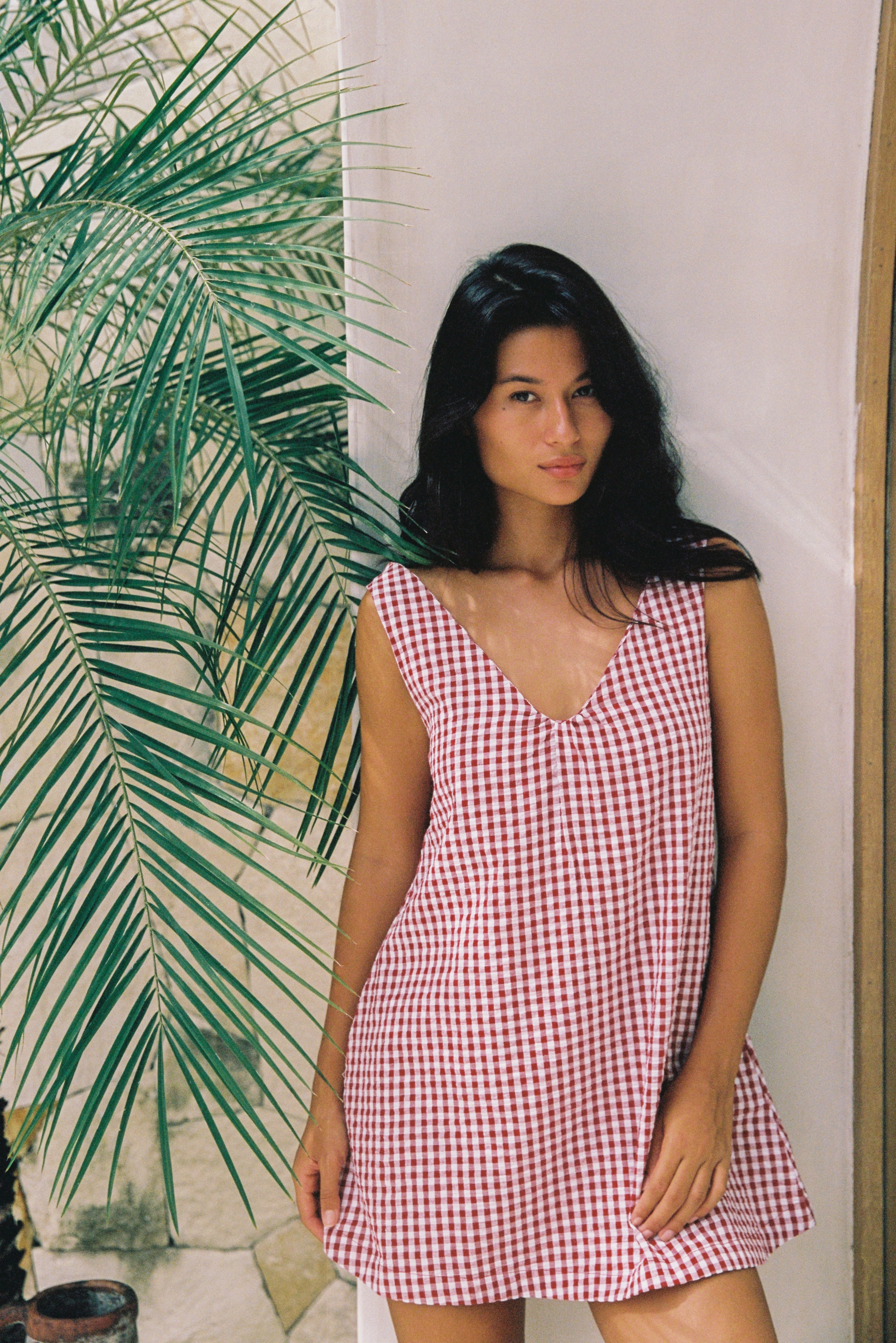 Pia Mini Dress | Red Gingham