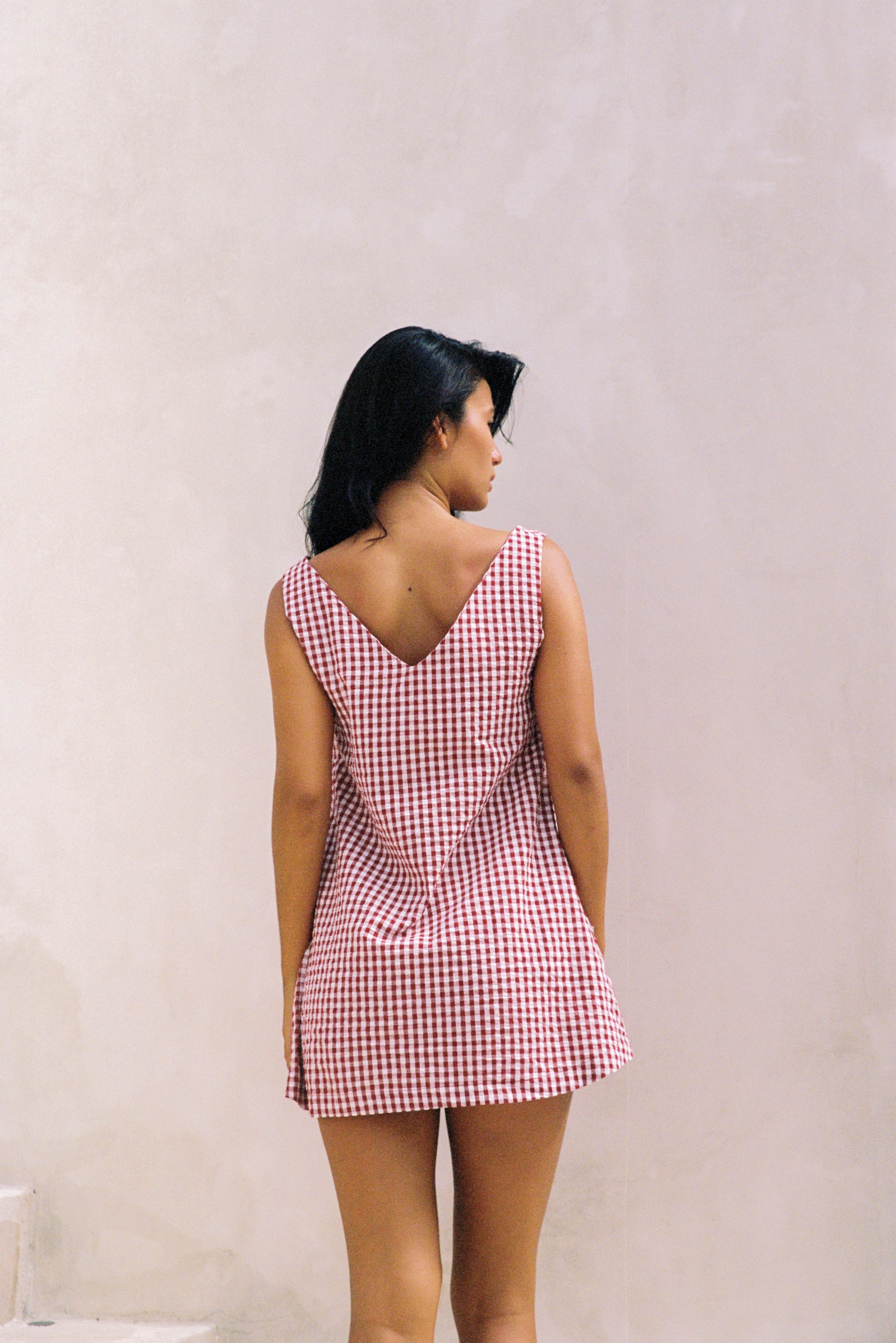 Pia Mini Dress | Red Gingham