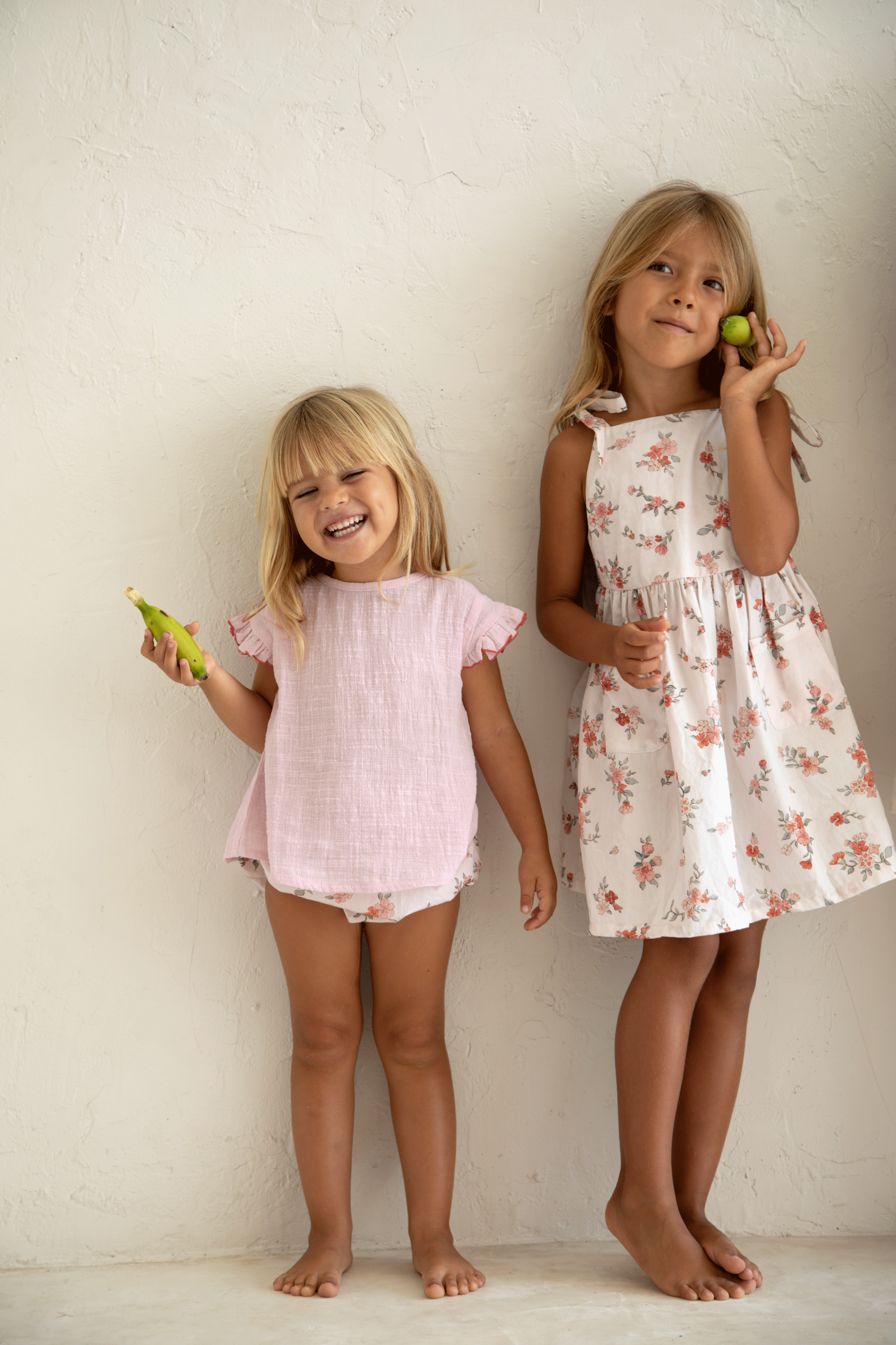 Luna Pinafore | Desert flower print