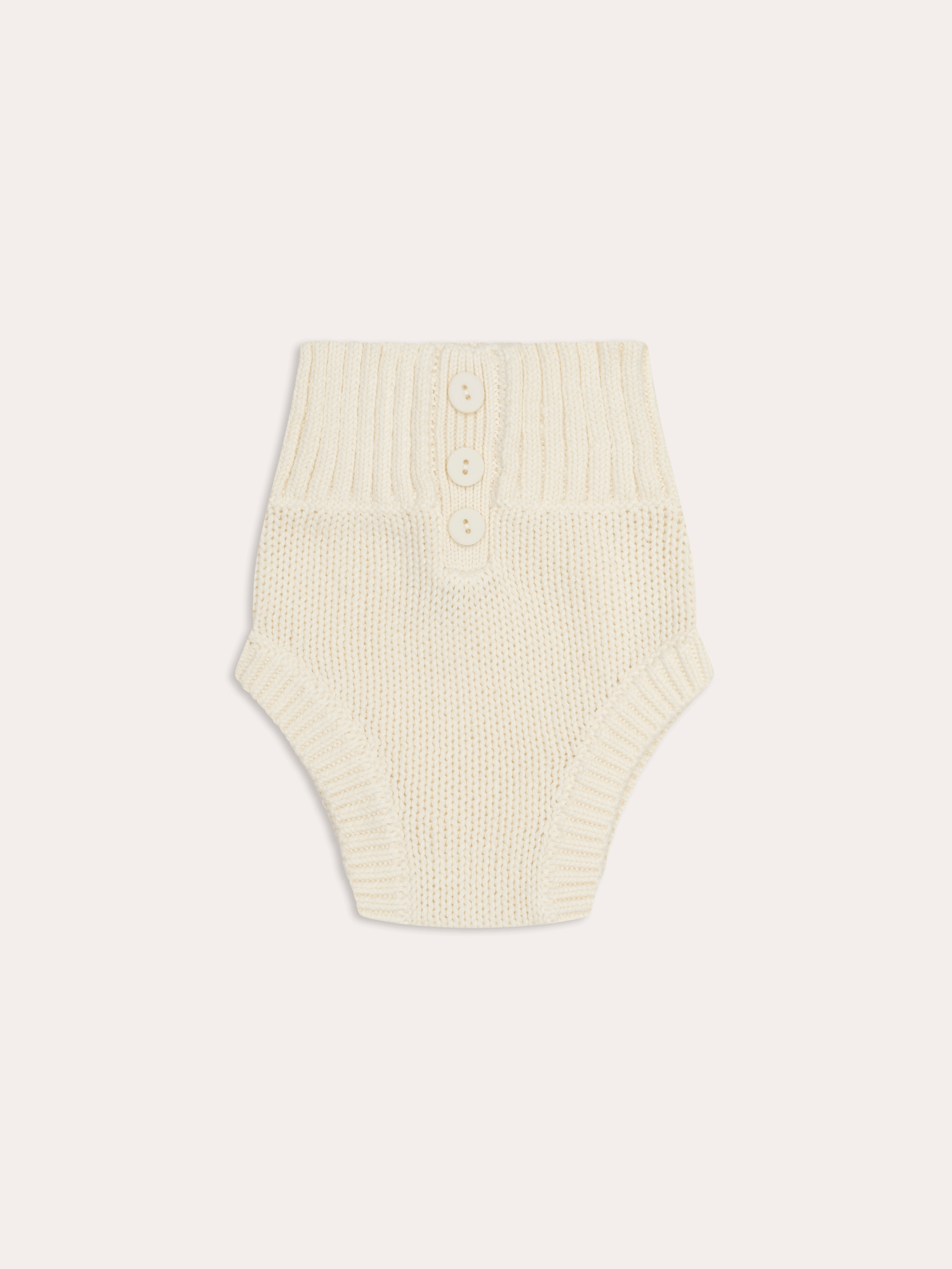 Unisex Dusky Knit Baby Bloomer | Vanilla