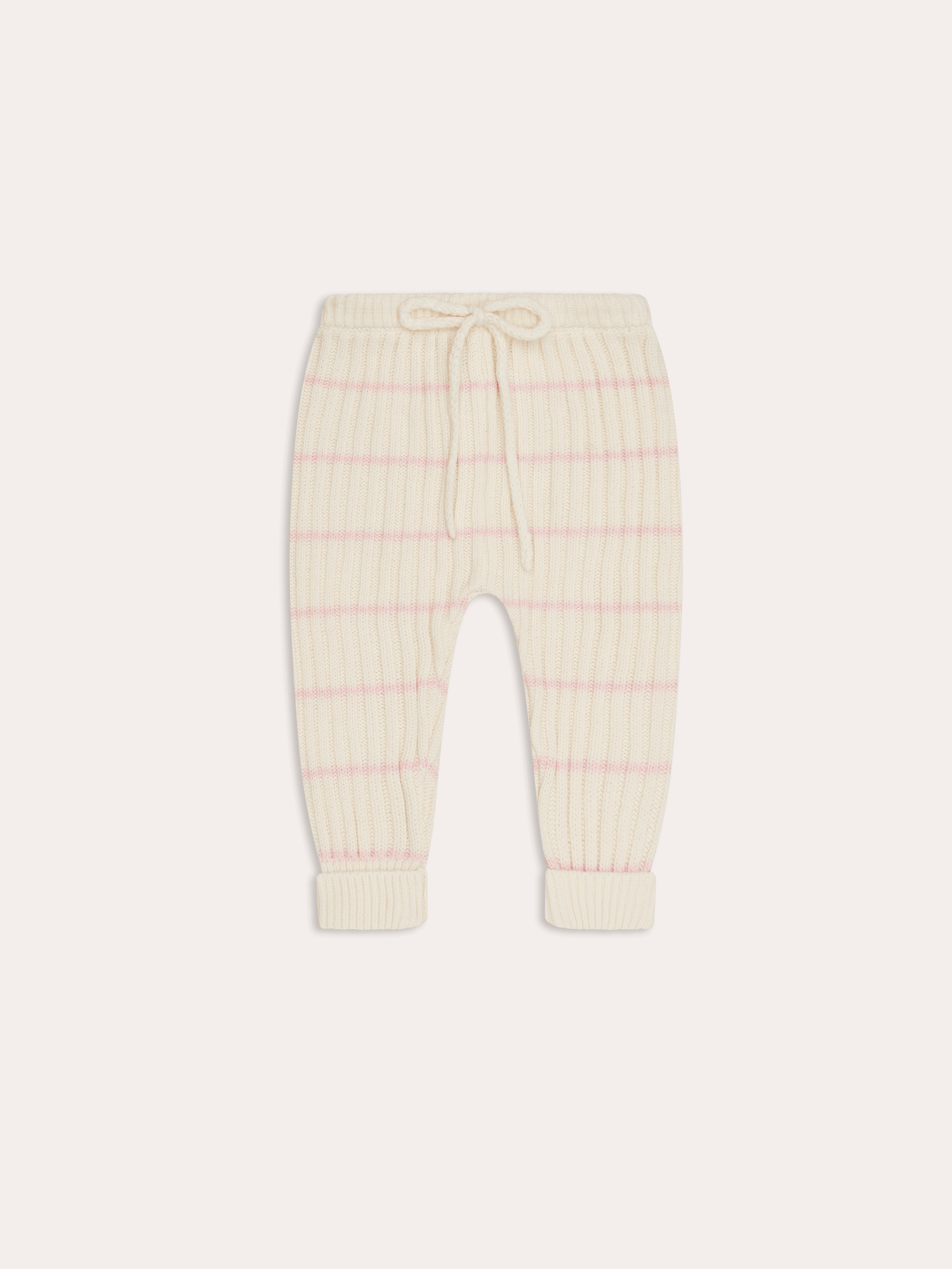 Joey baby knit Pants | Pink Stripe