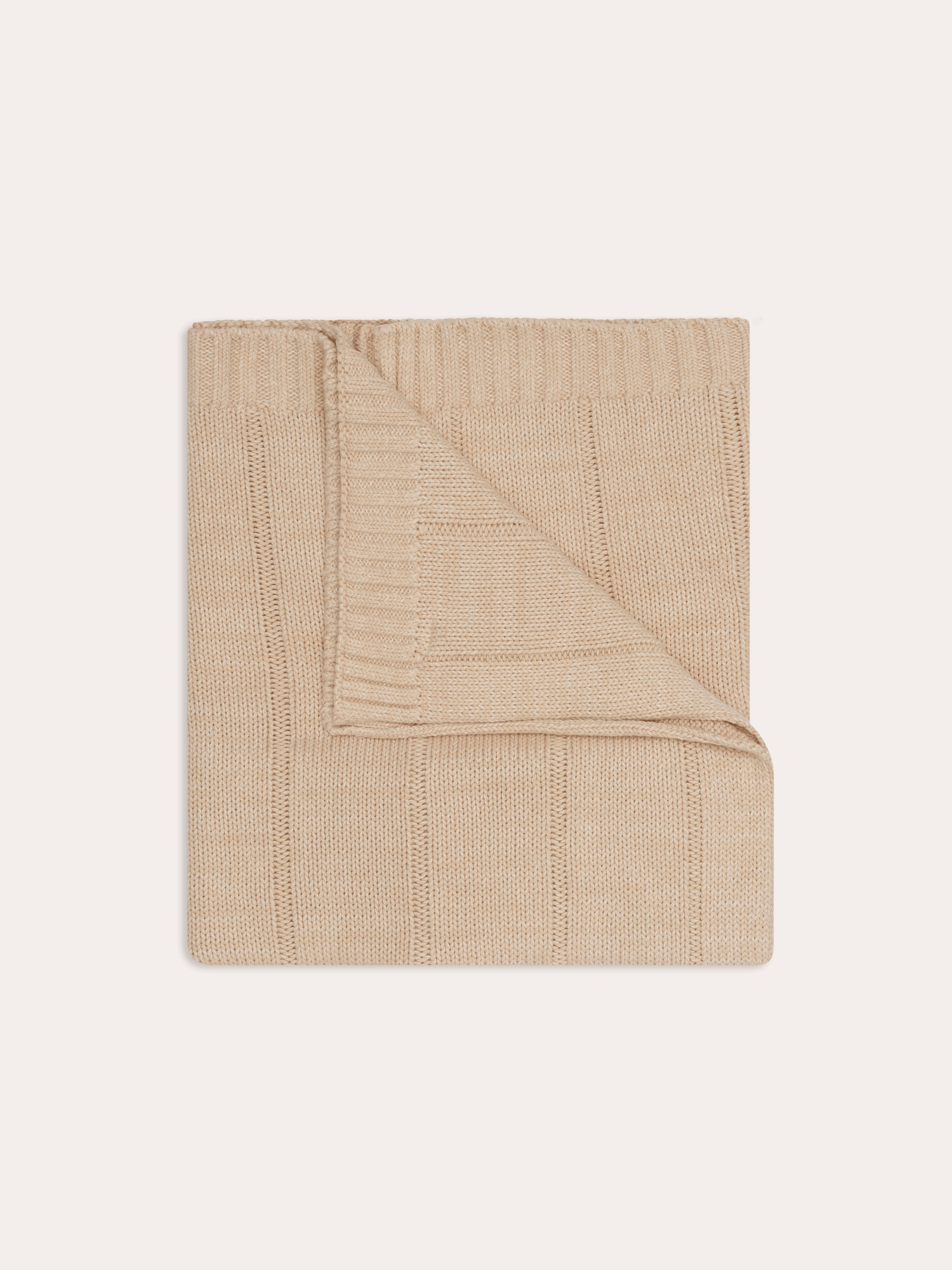 Unisex Baby Knit Blanket | Sand
