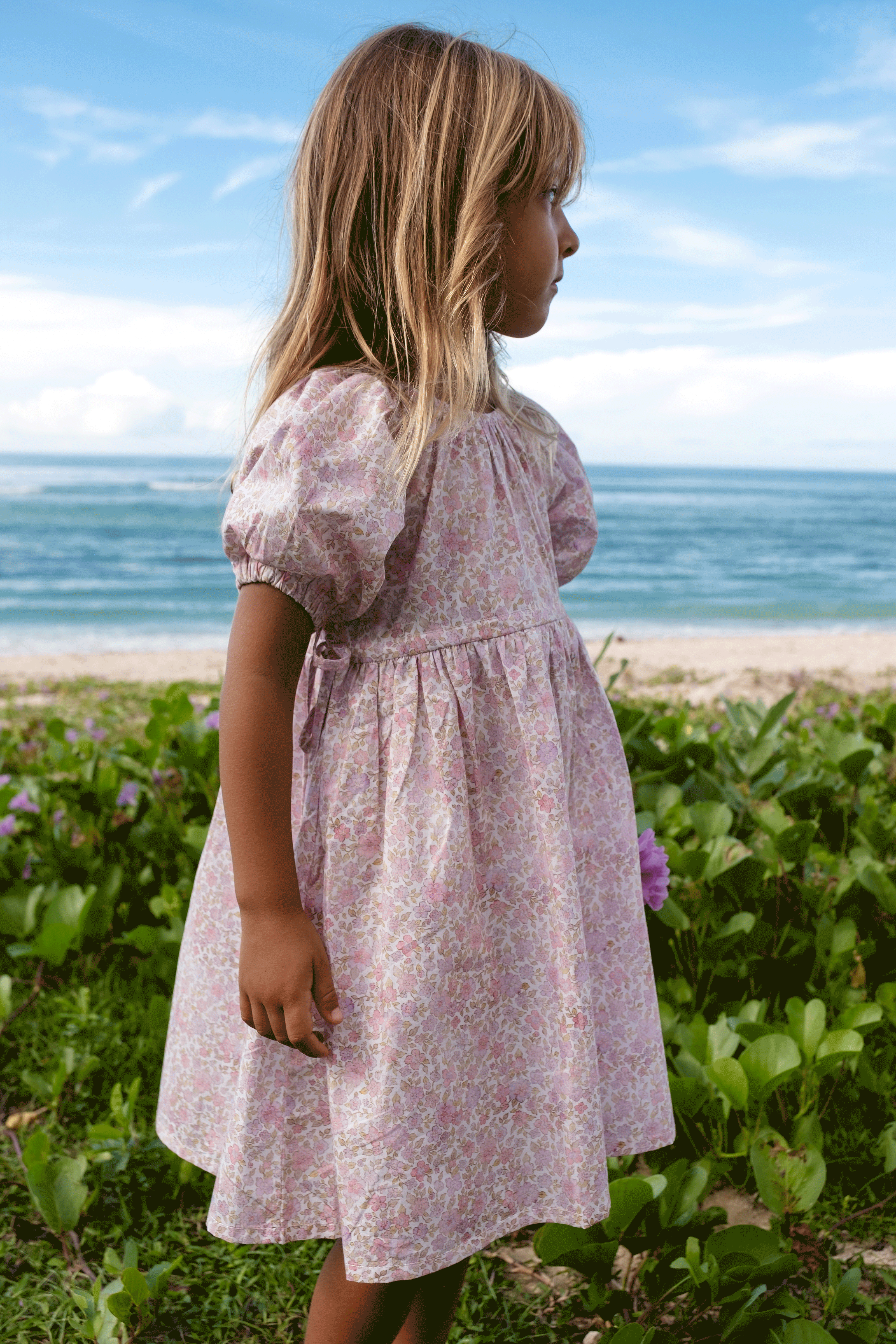 Florence Dress | Lavender Bloom Print
