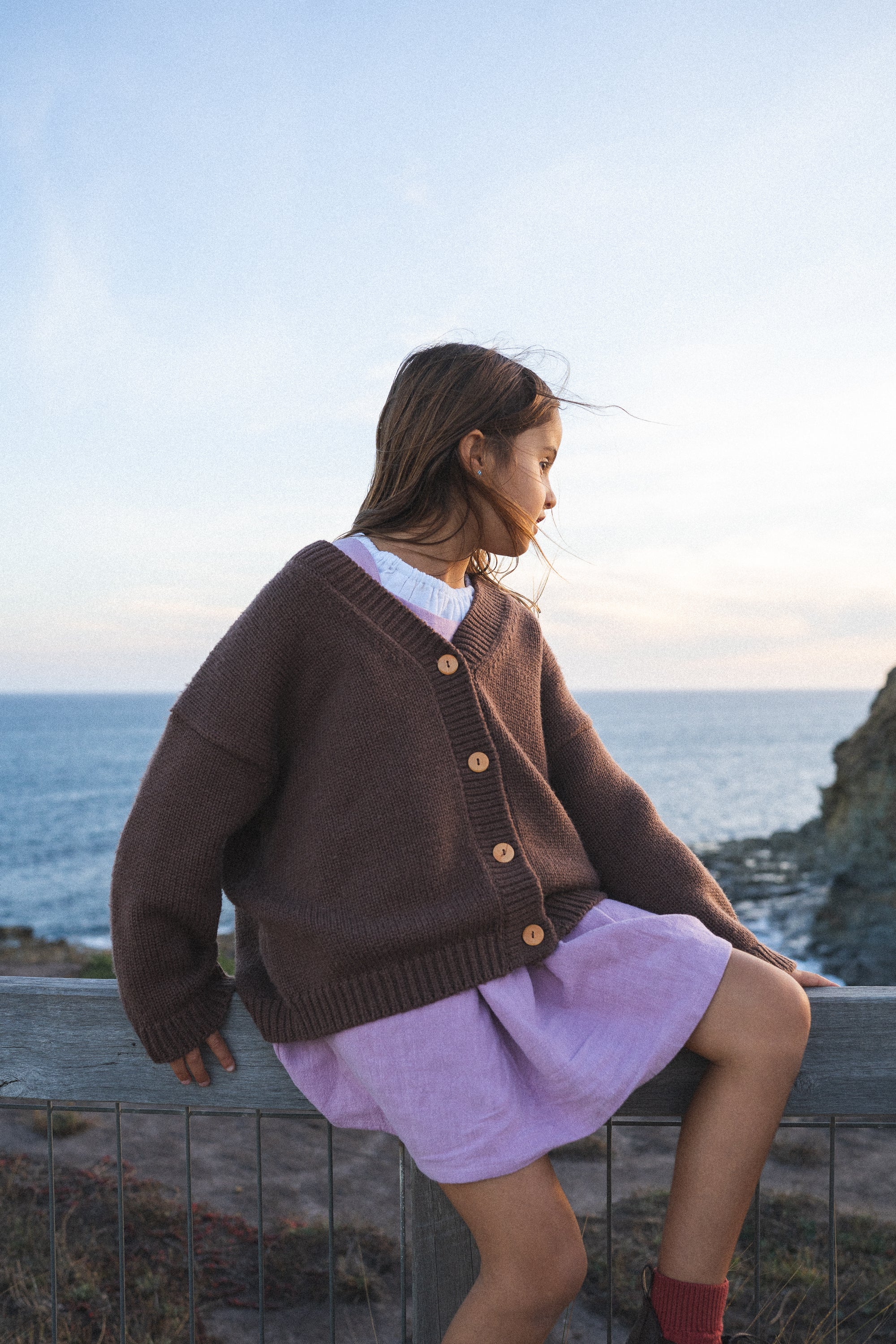 Wool Knit Cardigan | Cocoa