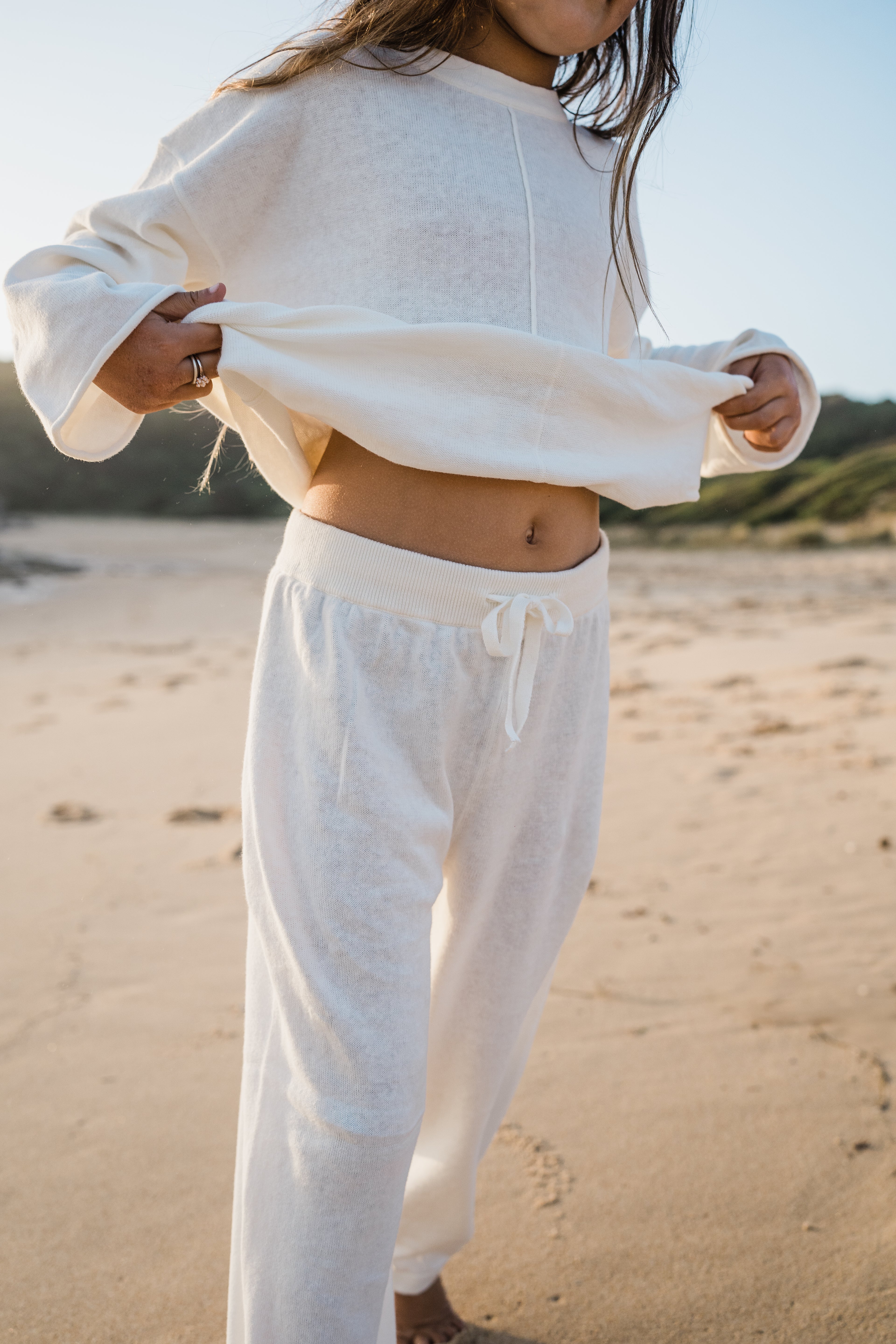 Thin Knit Pants | Off white