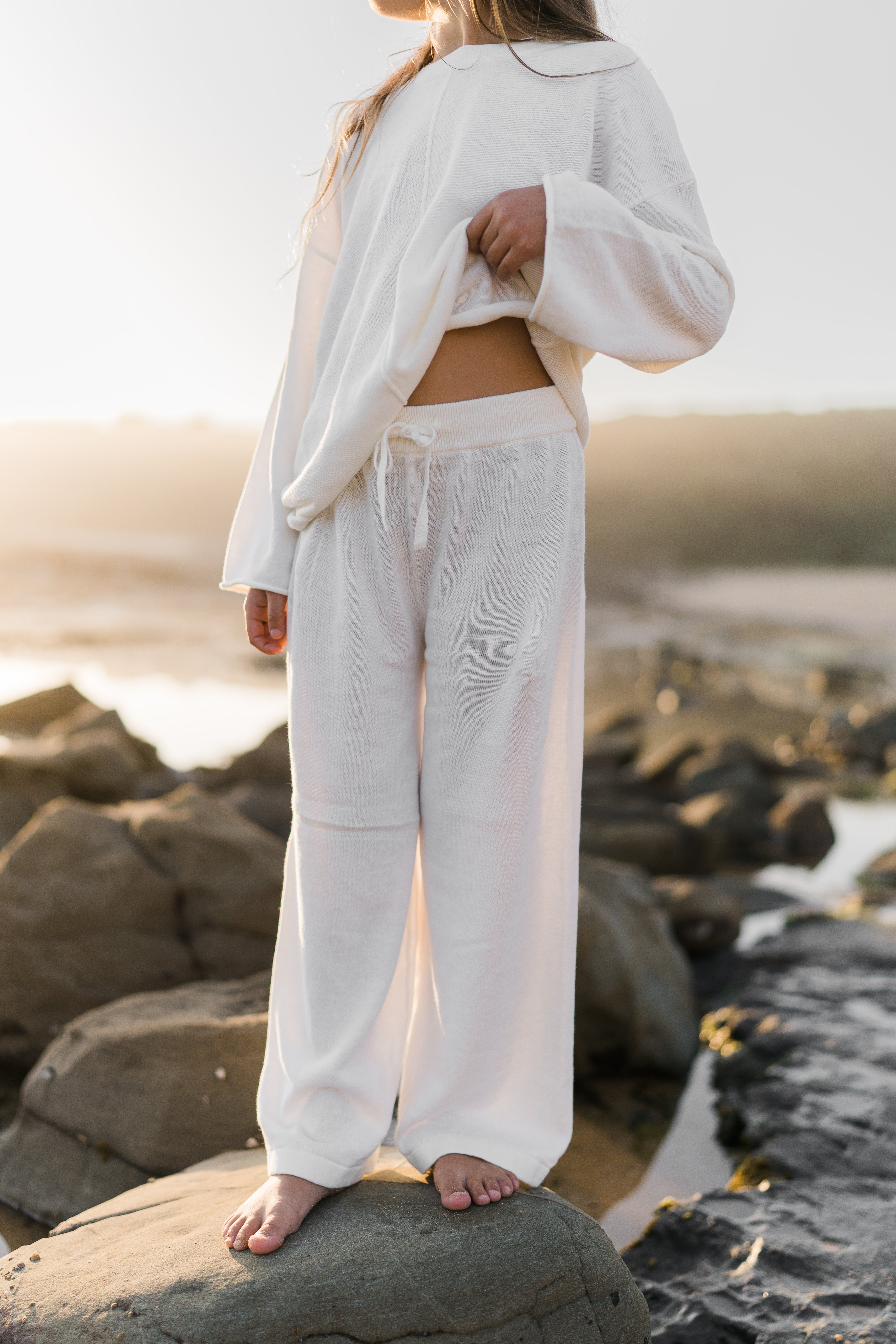 Thin Knit Pants | Off white