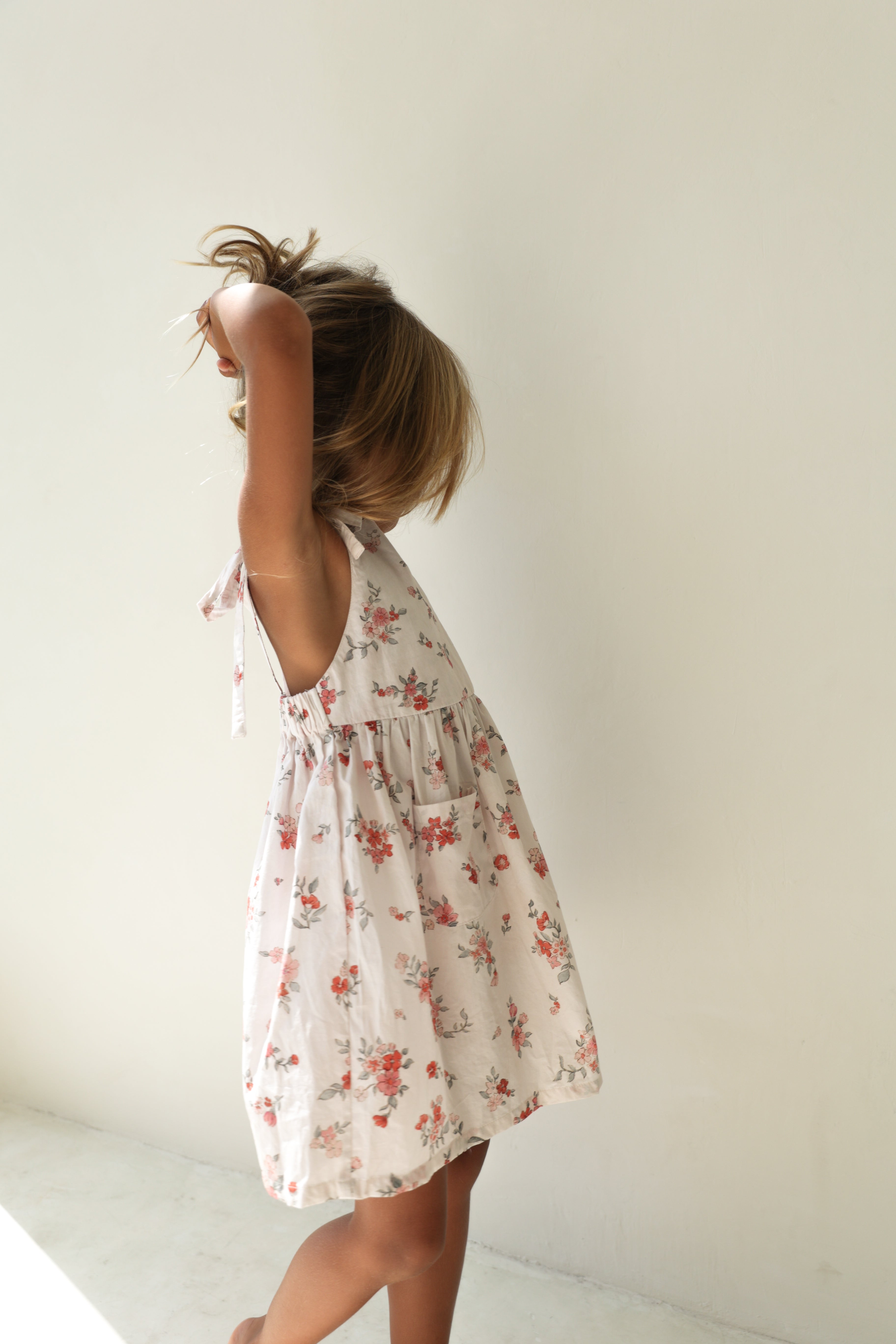 Luna Pinafore | Desert flower print