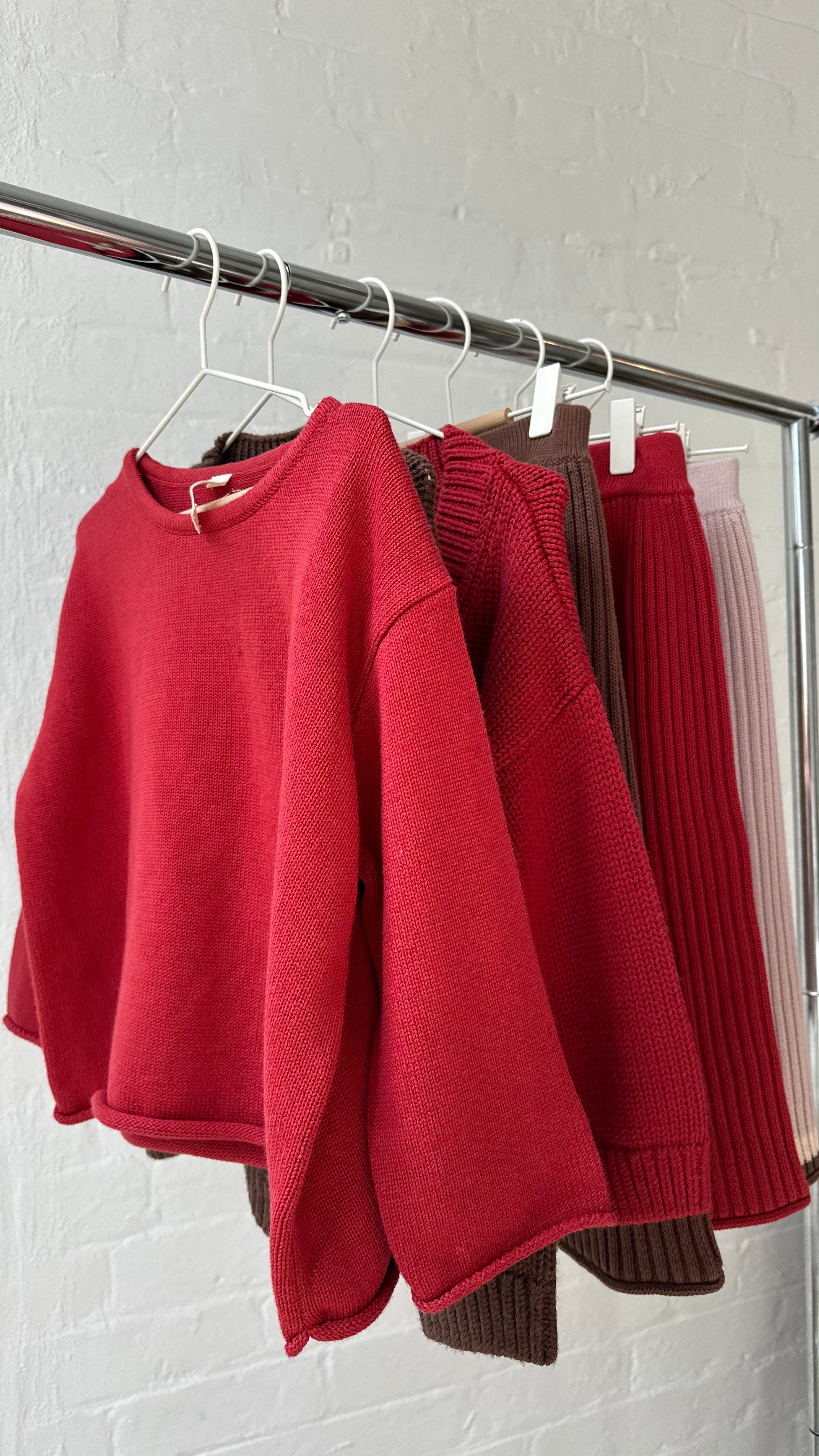 Essential Knit Jumper | Chilli