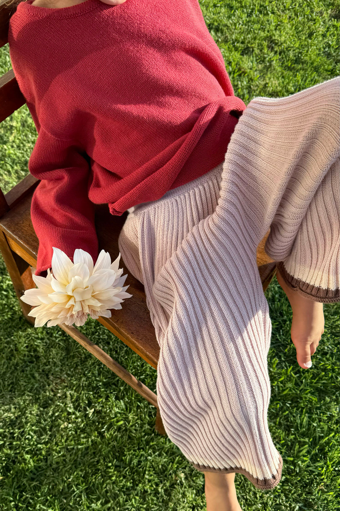 Essential Knit Pant | Dusty Pink