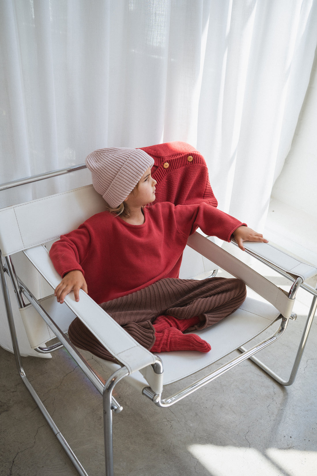 Knit Beanie | Dusty Pink