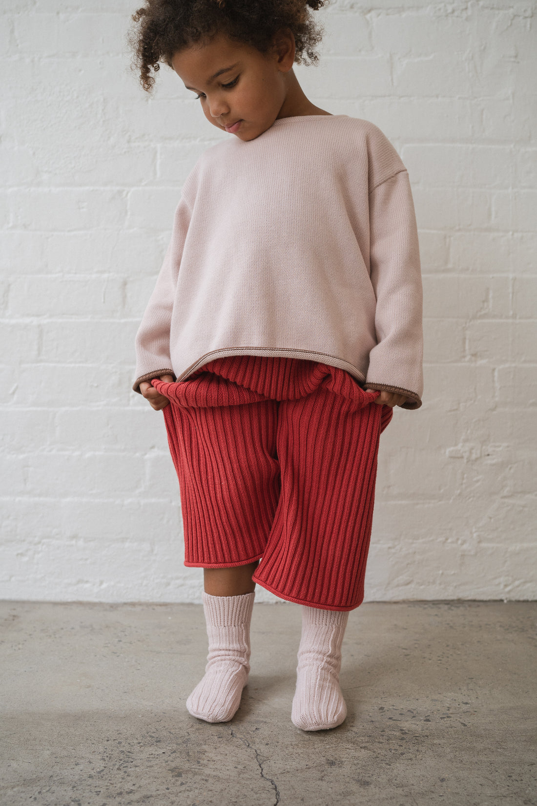 Knit Socks | Dusty Pink