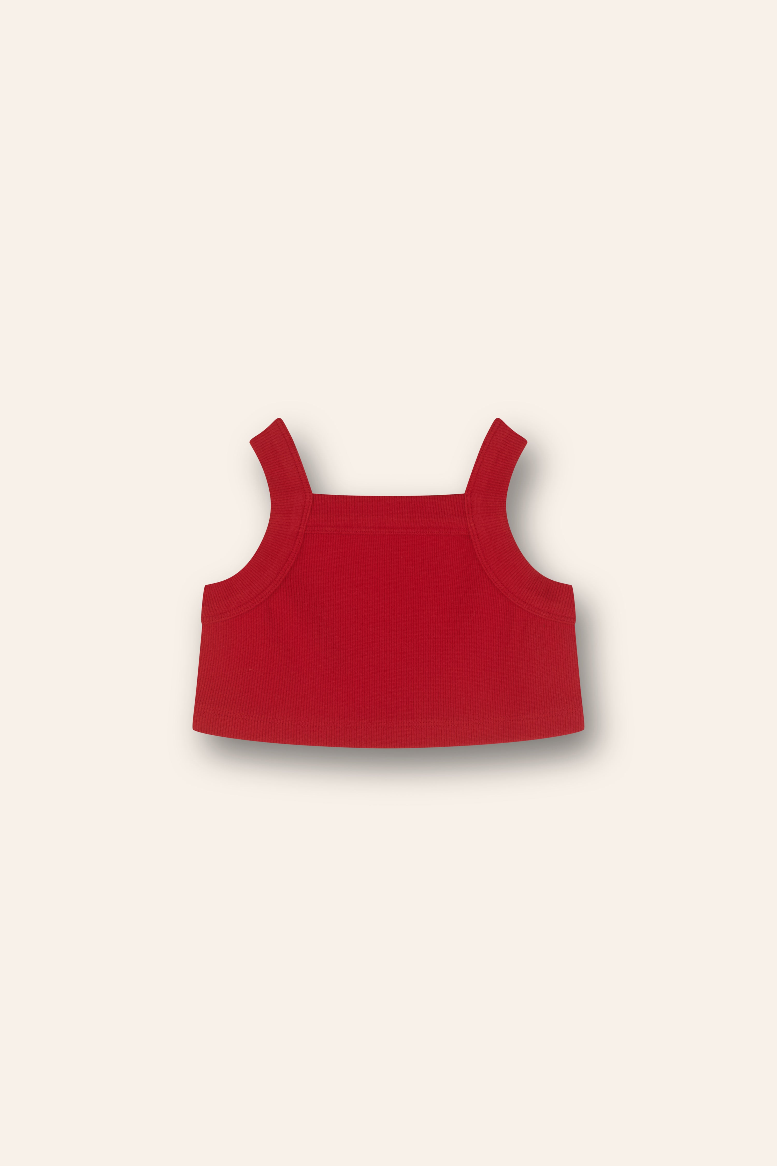 Rib Singlet | Red