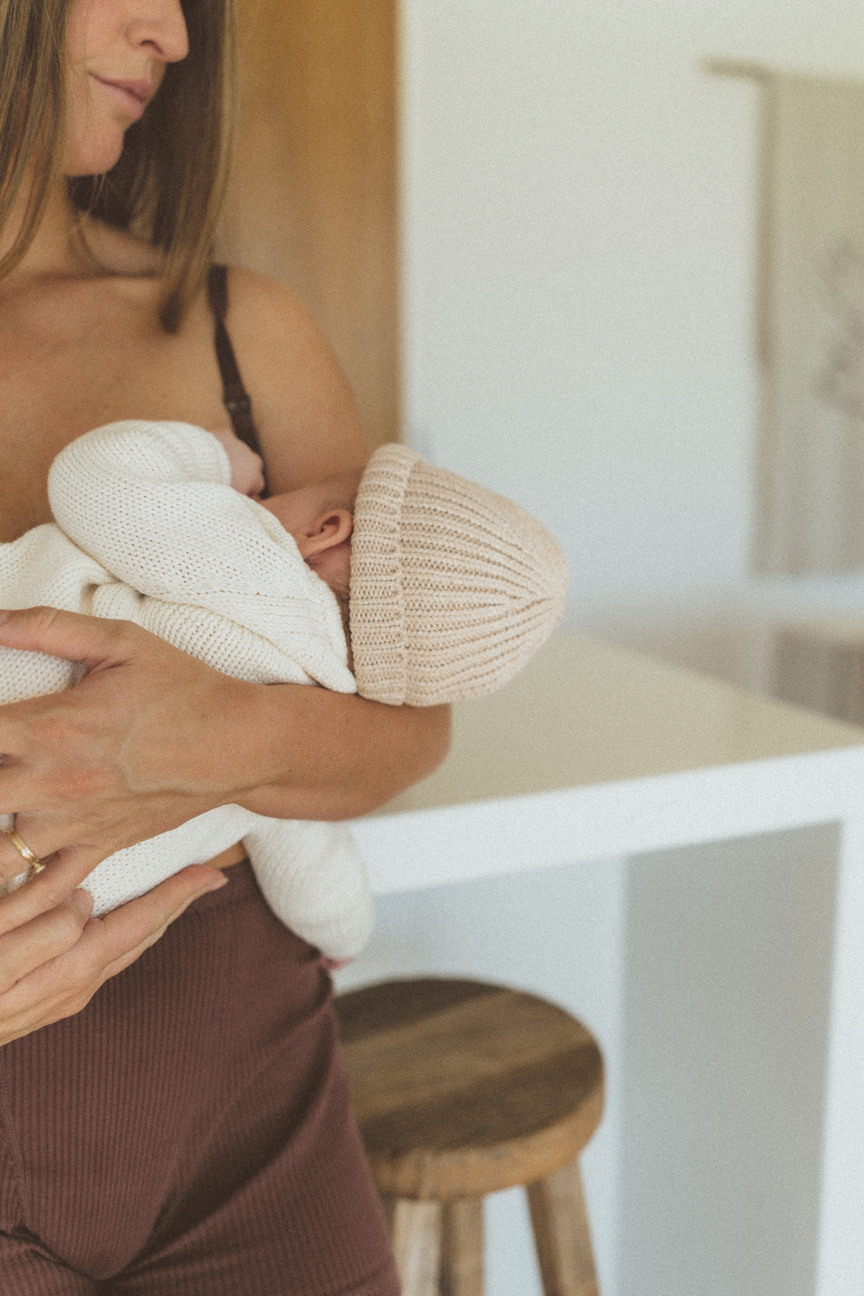 Alba baby knit Beanie | Sand