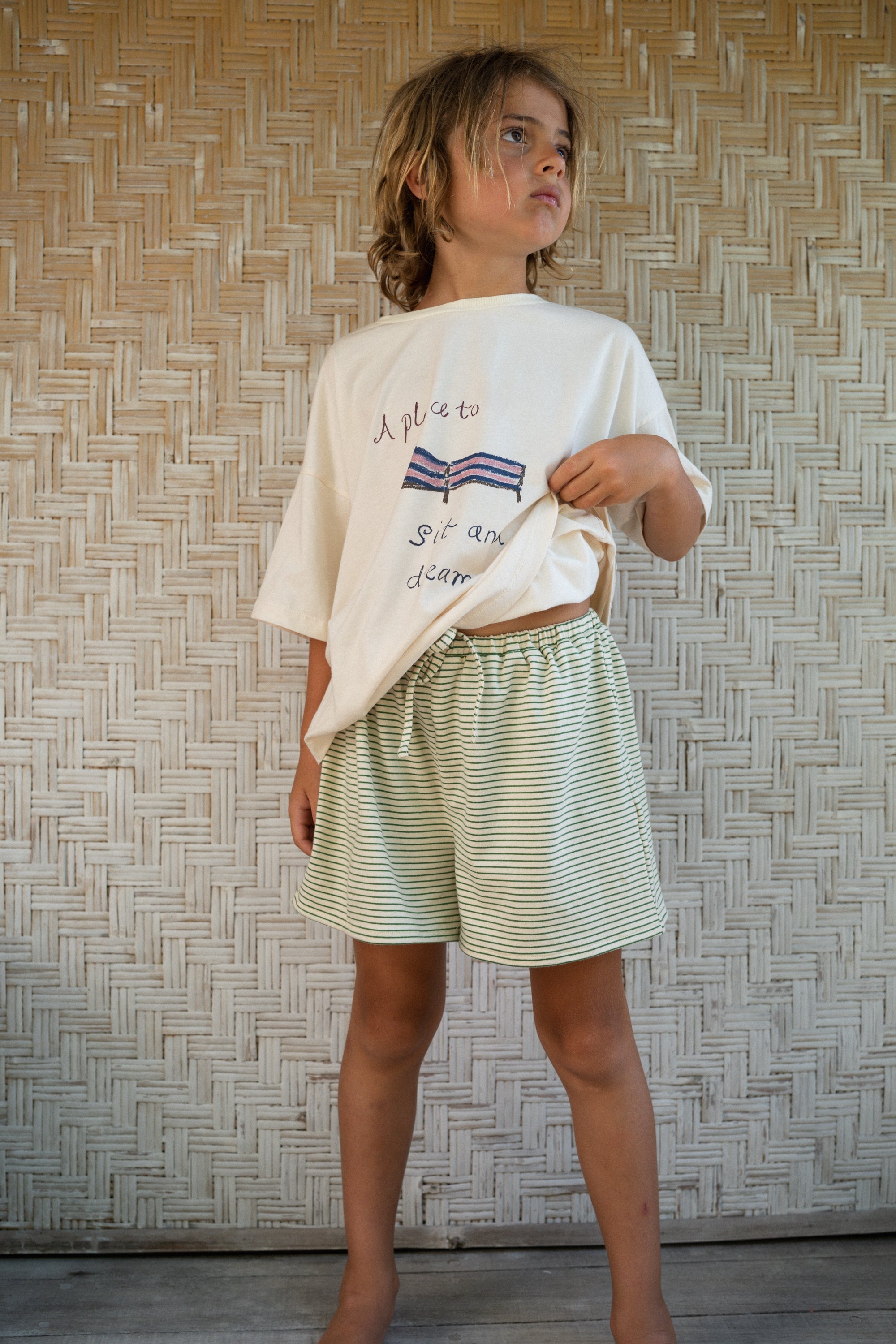 Thea Shorts | Hunter Stripe