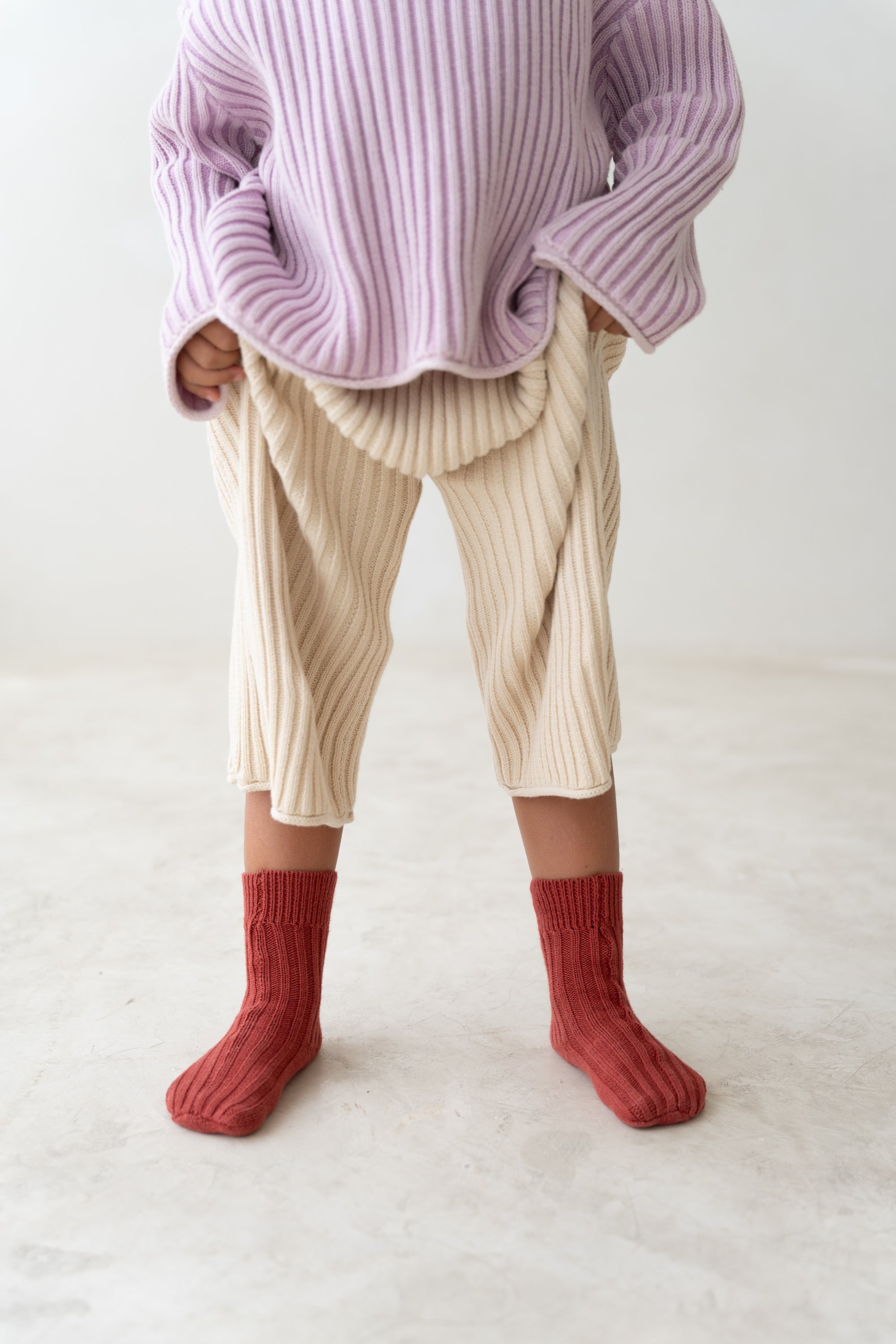 Knit Socks | Brick