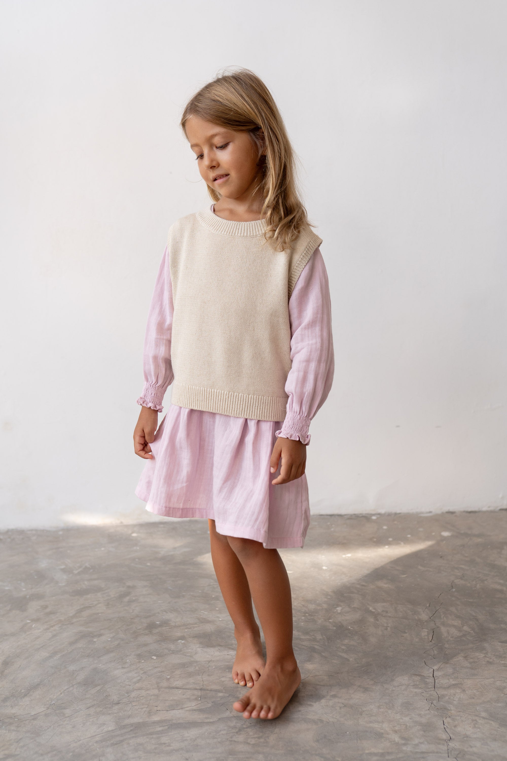Knit Vest | Natural