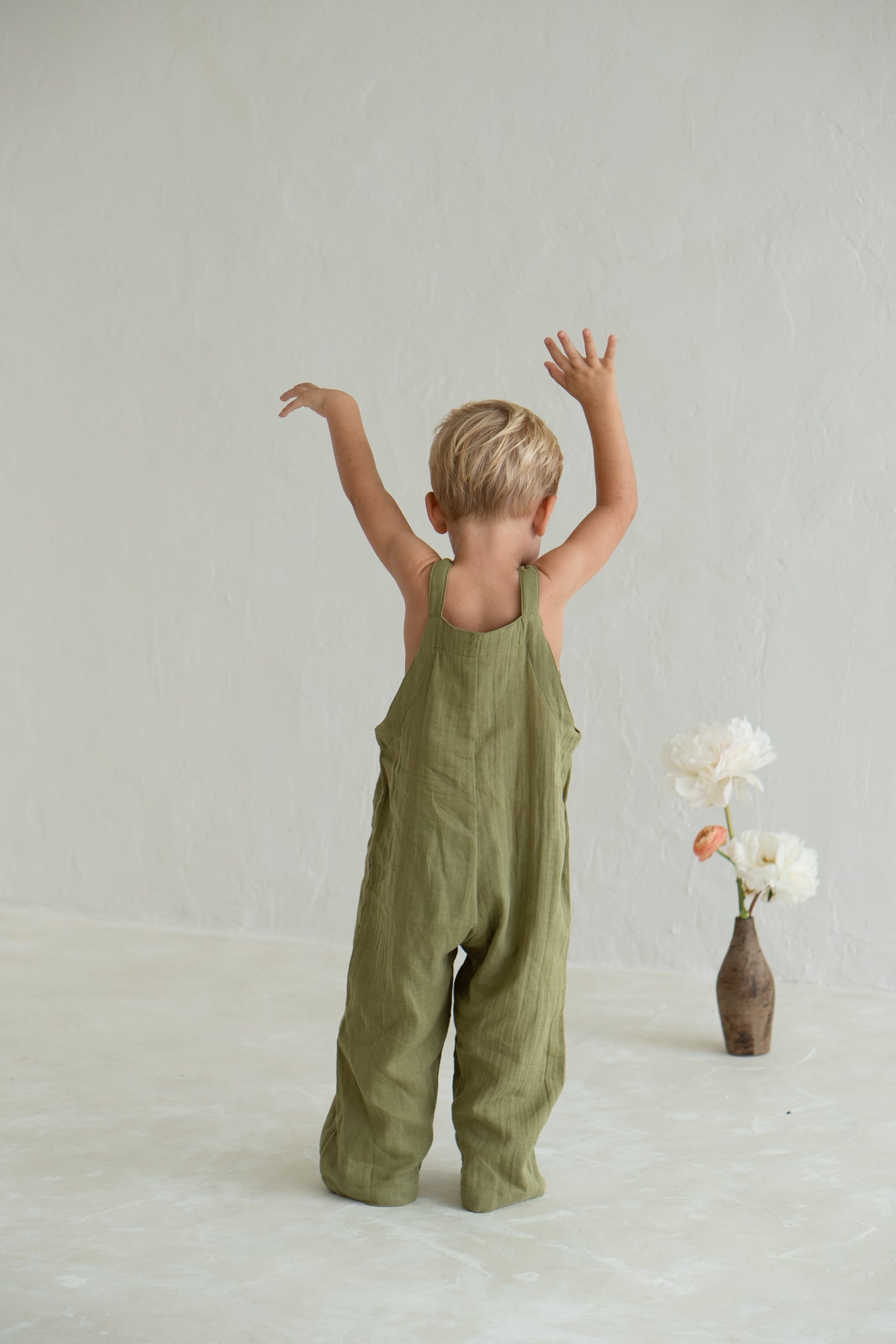 Long Marlow Overalls | Olive