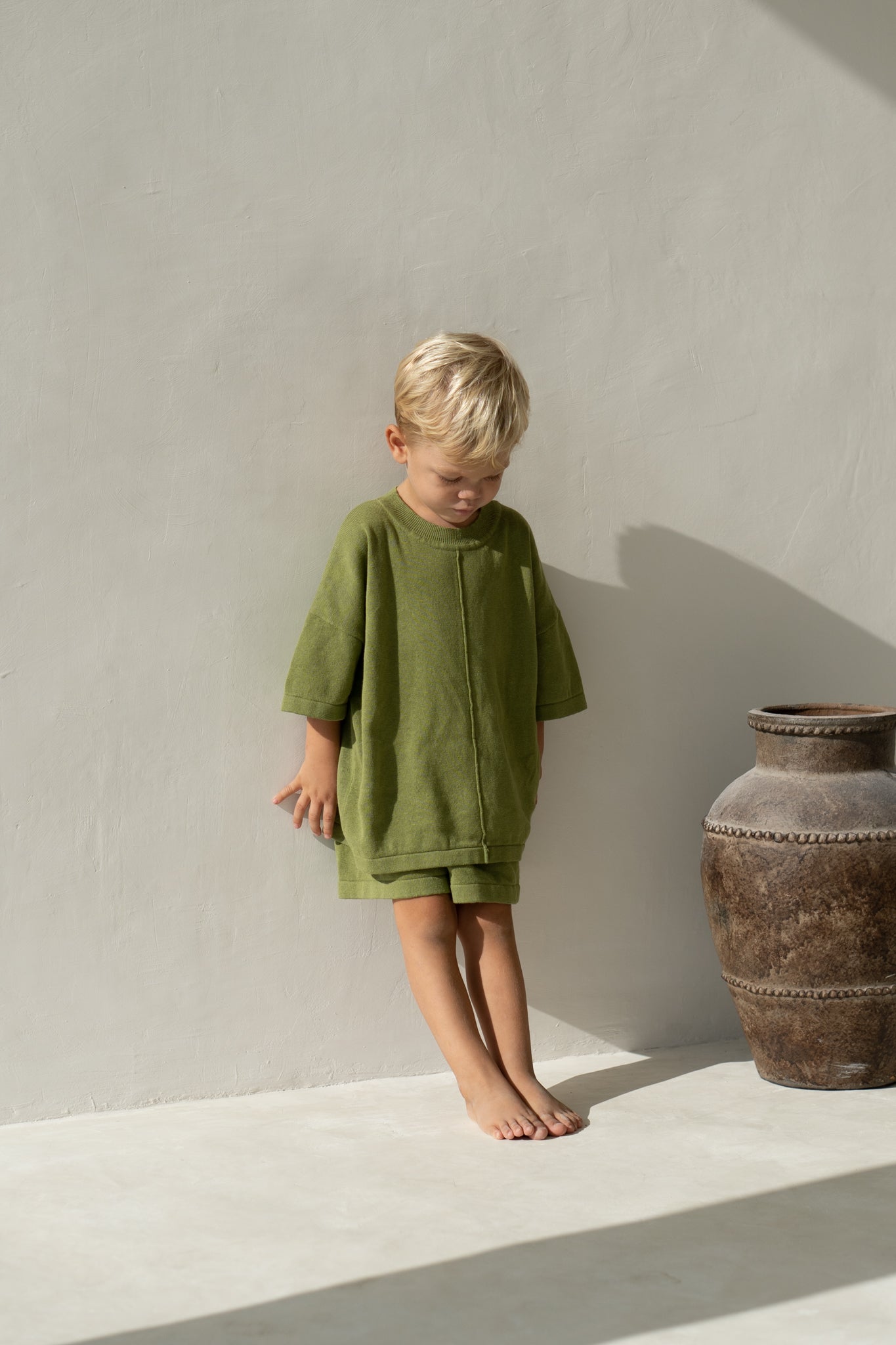Thin Knit Tee | Olive