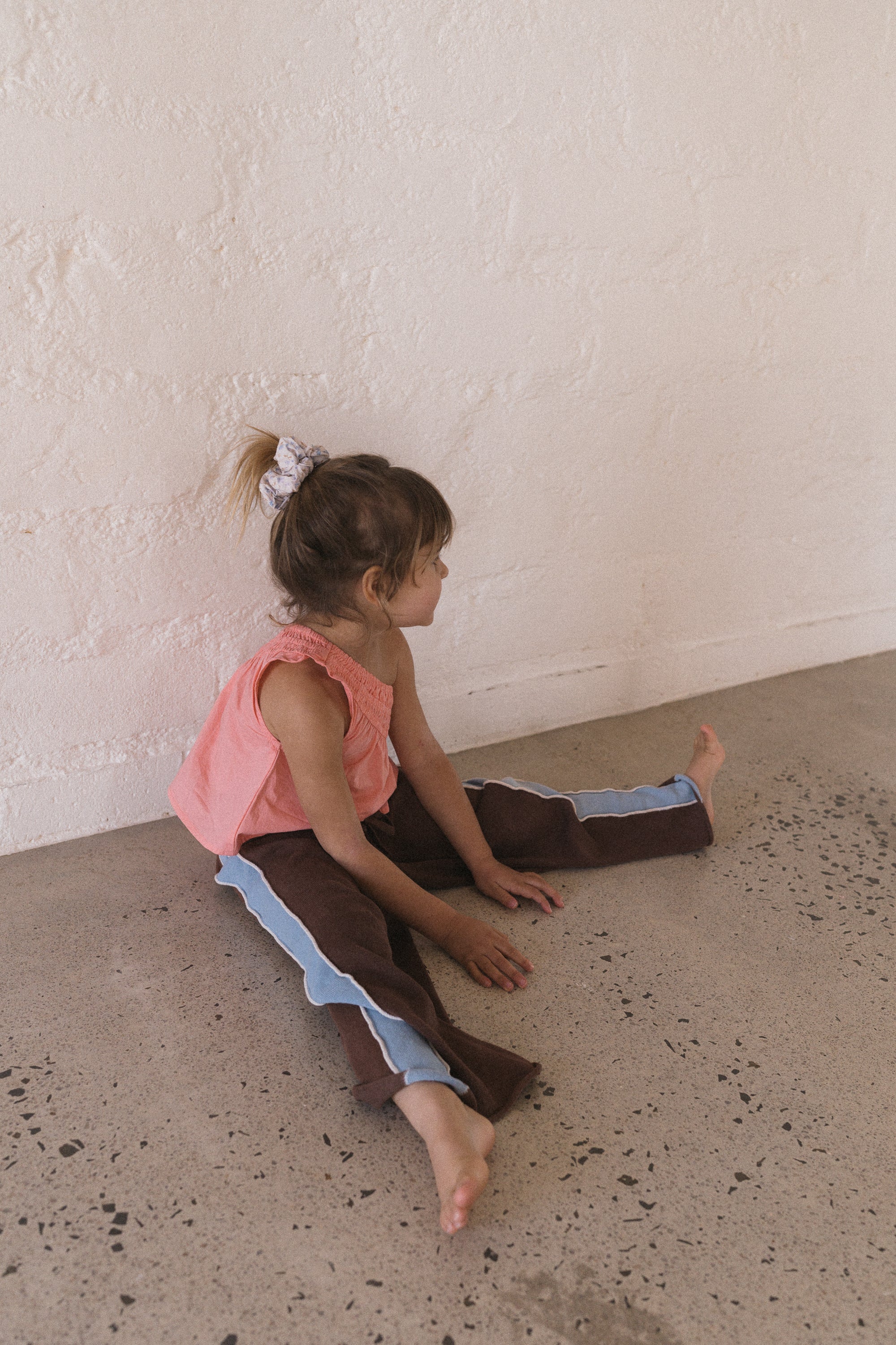 Lightweight Knit Pants | Choc Contrast