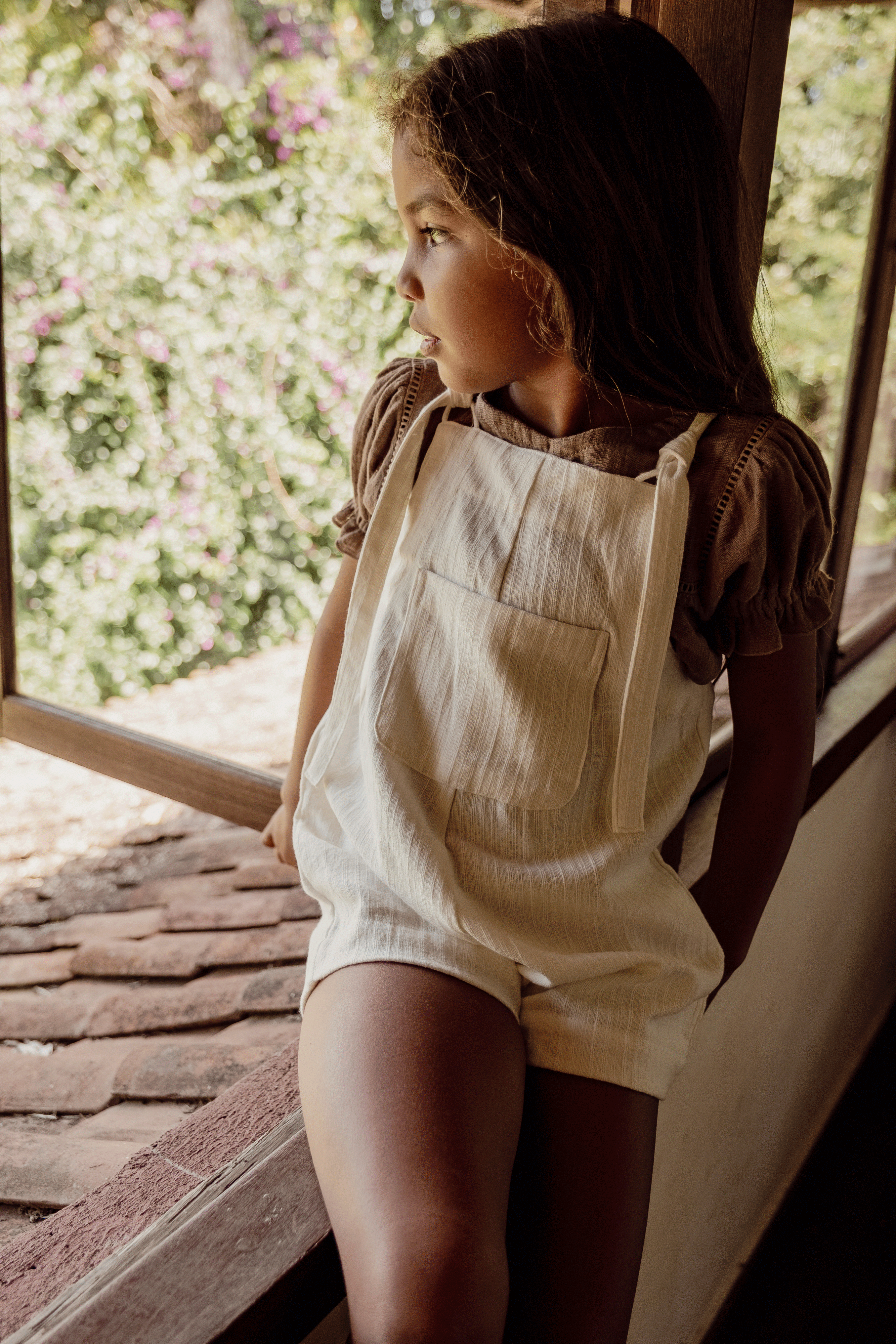 Unisex Short Marlow Overalls or Dungarees| White
