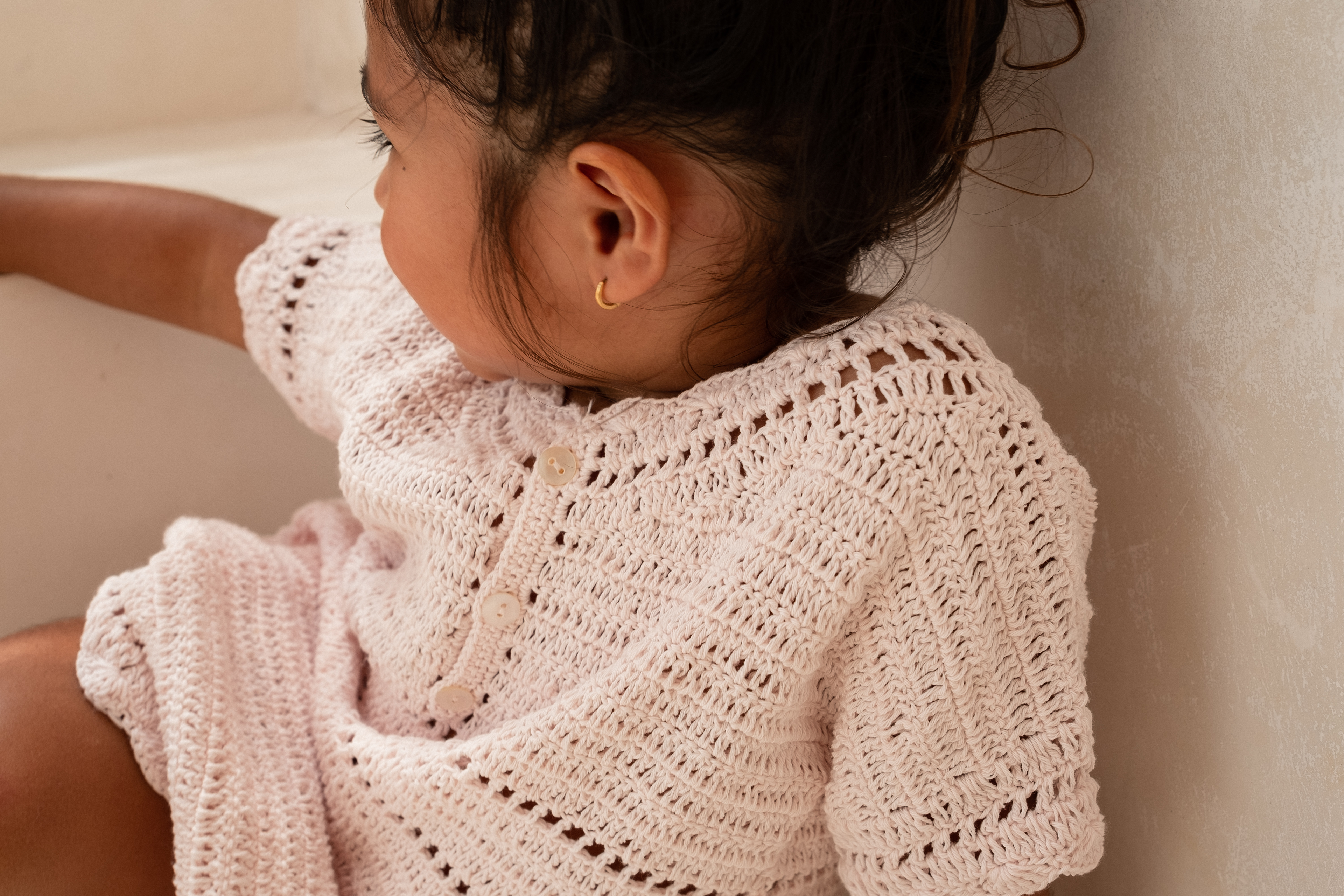 children crochet dress. 100% cotton. Girls crochet dress