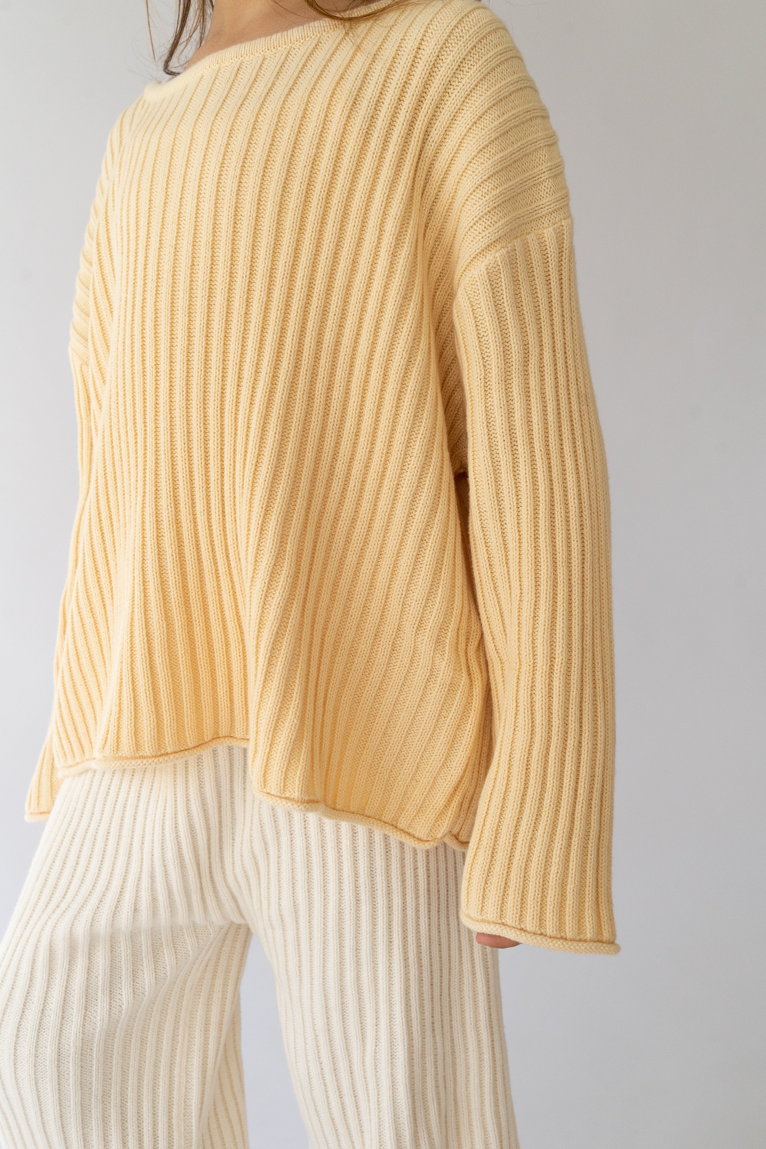 Essential Ribbed Knit Unisex Jumper | Butter