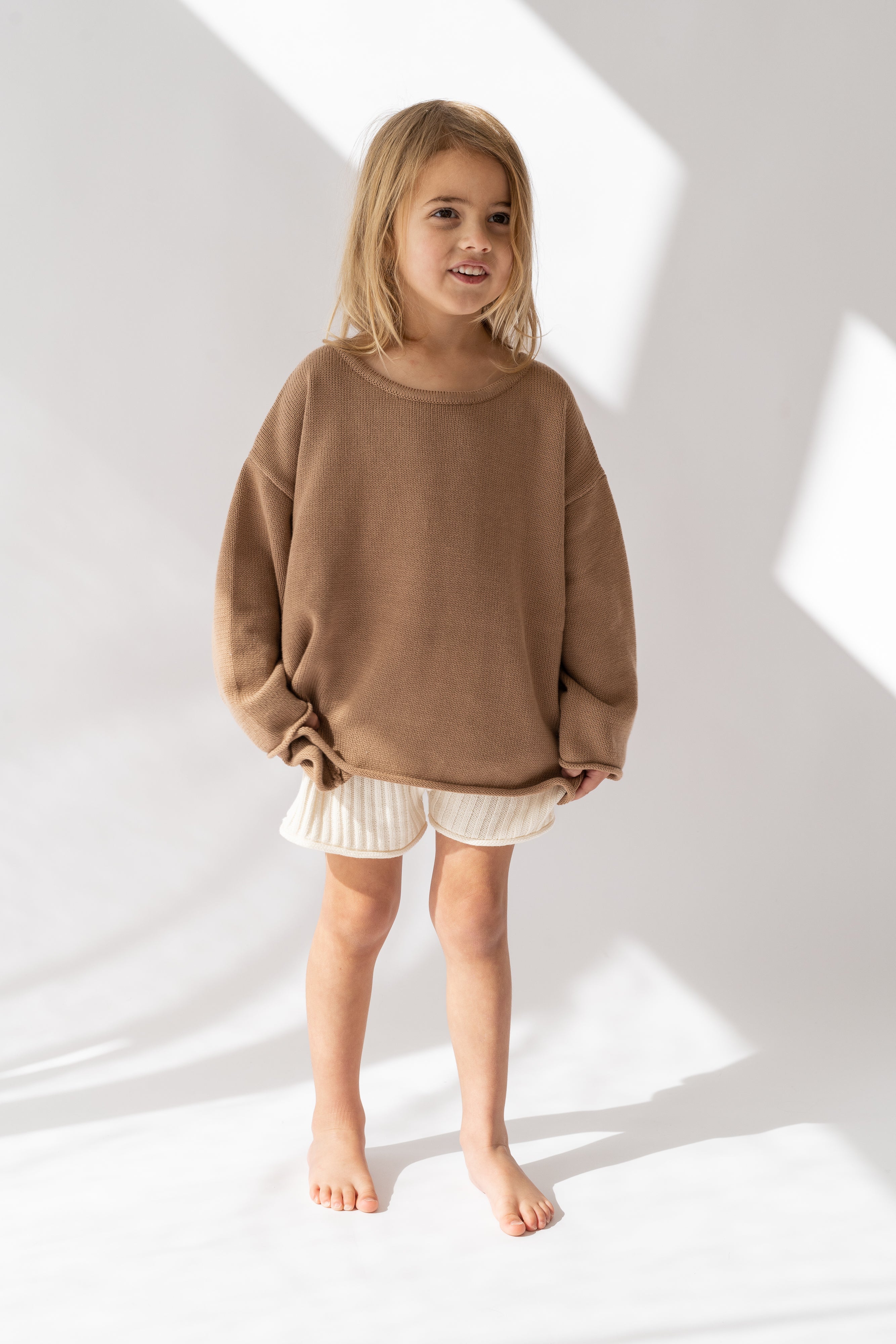Essential Knit Unisex Jumper | Chocolate