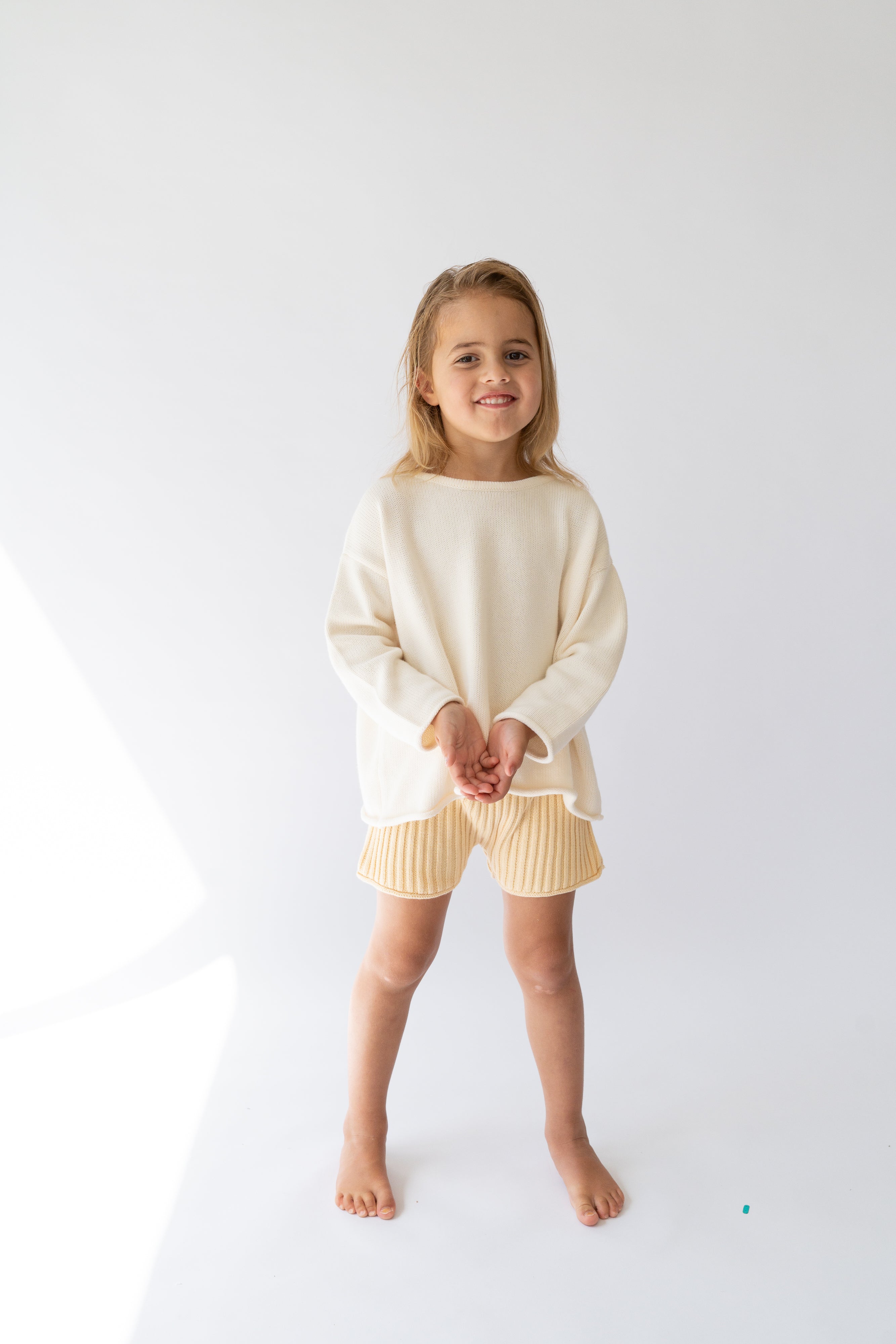 Essential Knit Unisex Jumper | Vanilla