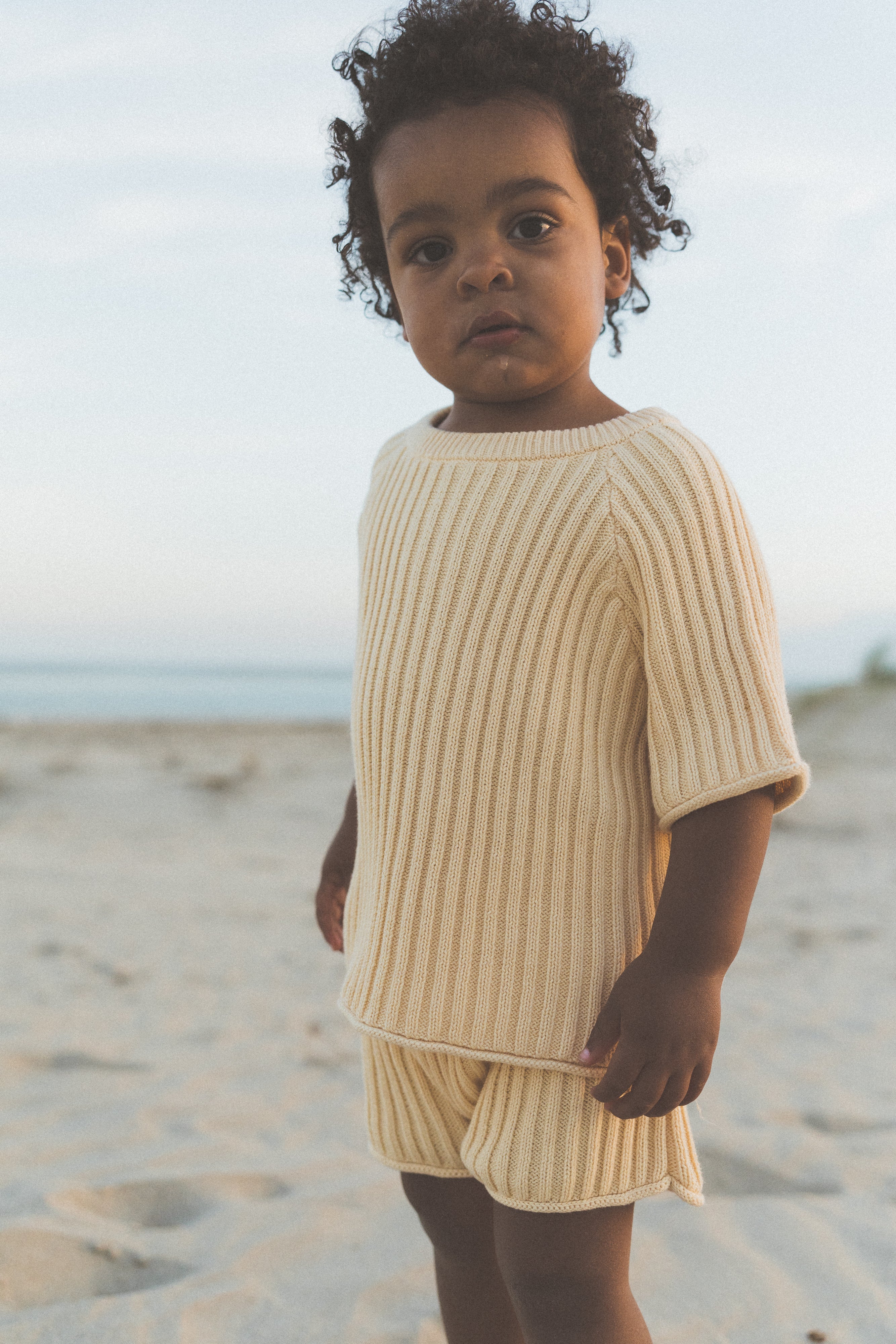 Essential Ribbed Knit Unisex Shorts | Butter