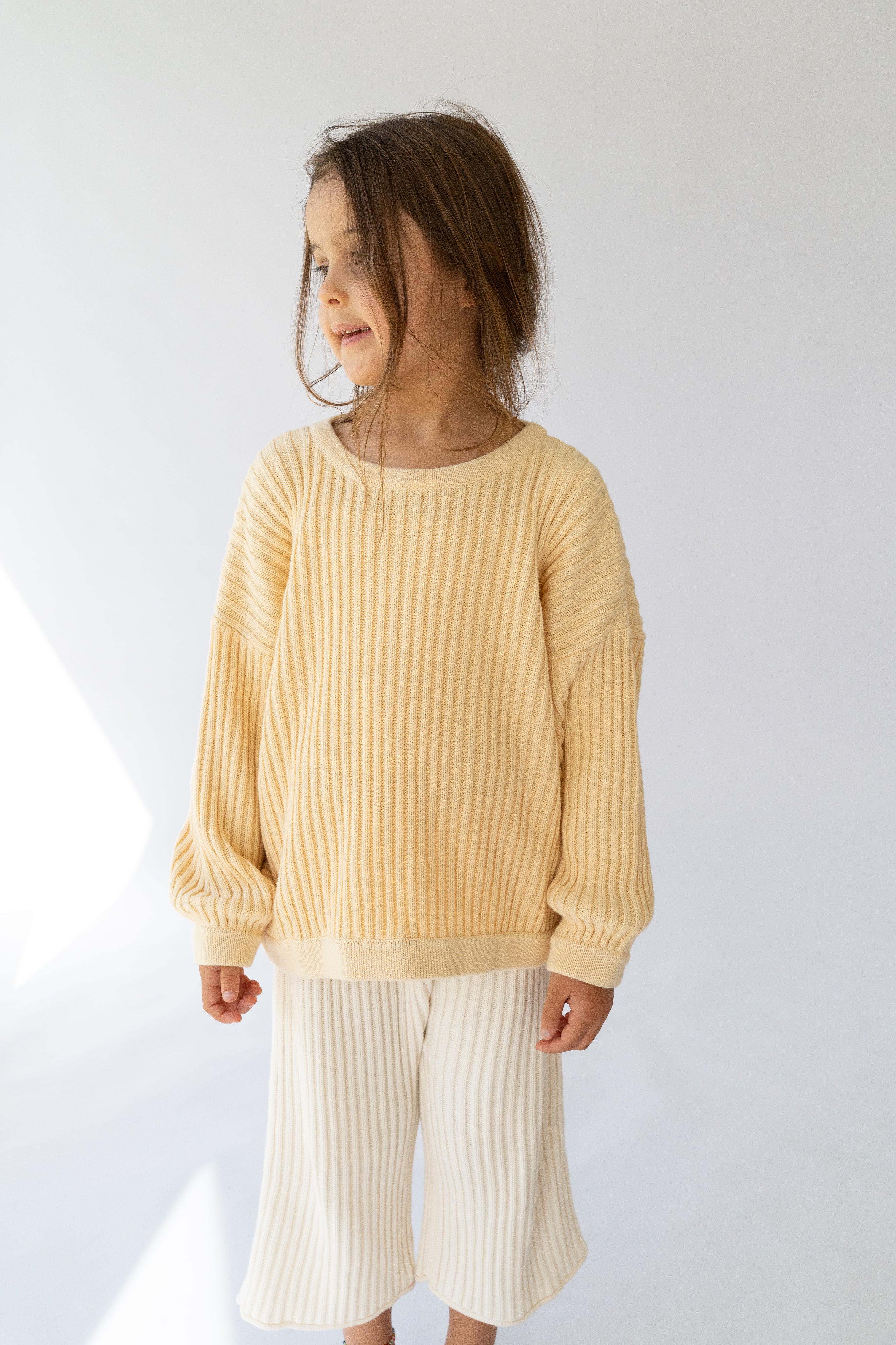 Essential Ribbed Knit Unisex Pullover | Butter