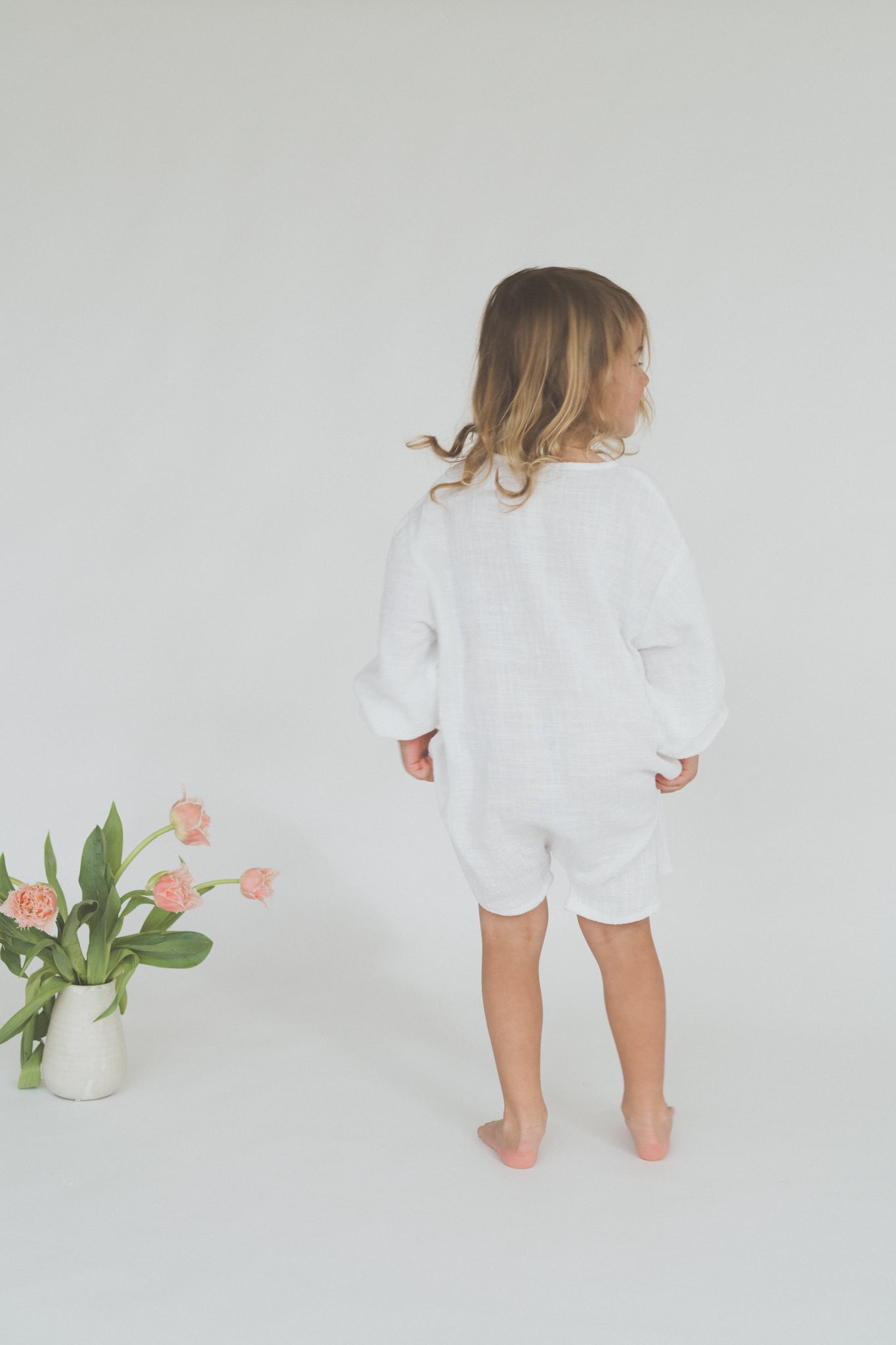 Husk Romper | White