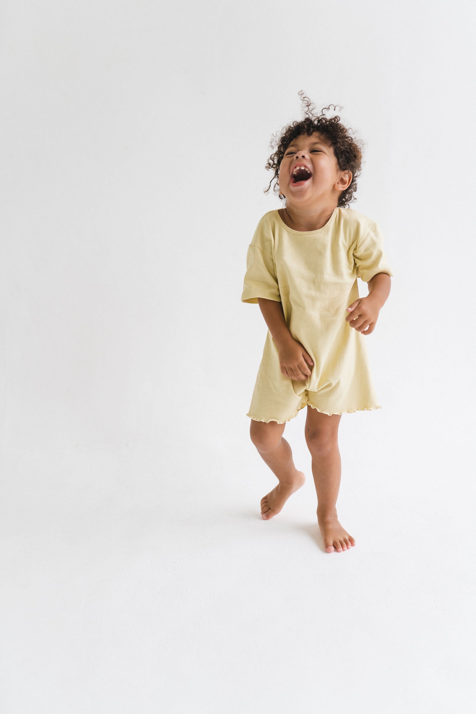Myla Ribbed romper seaglass