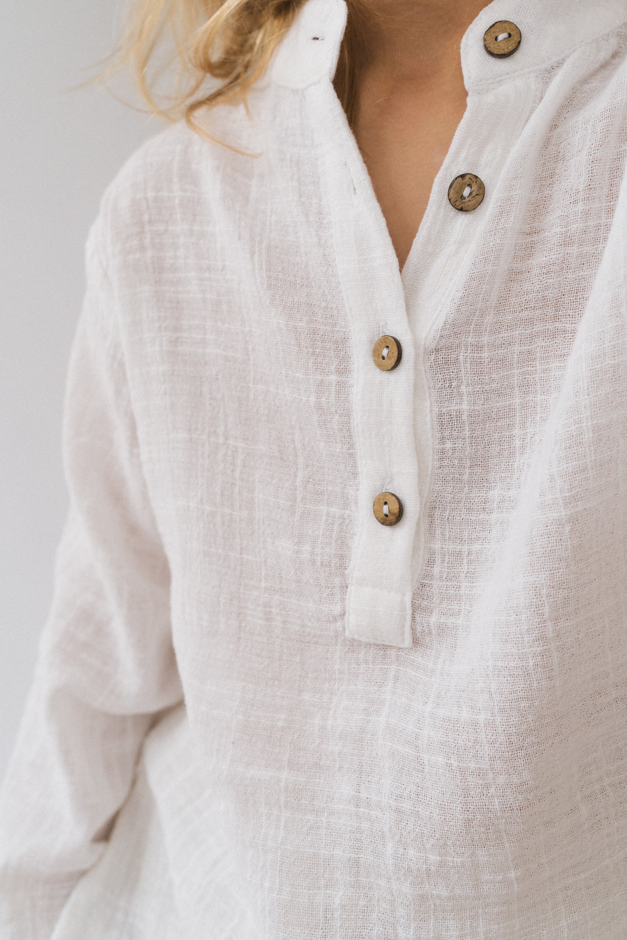 Unisex Cove cotton Shirt | Off-White