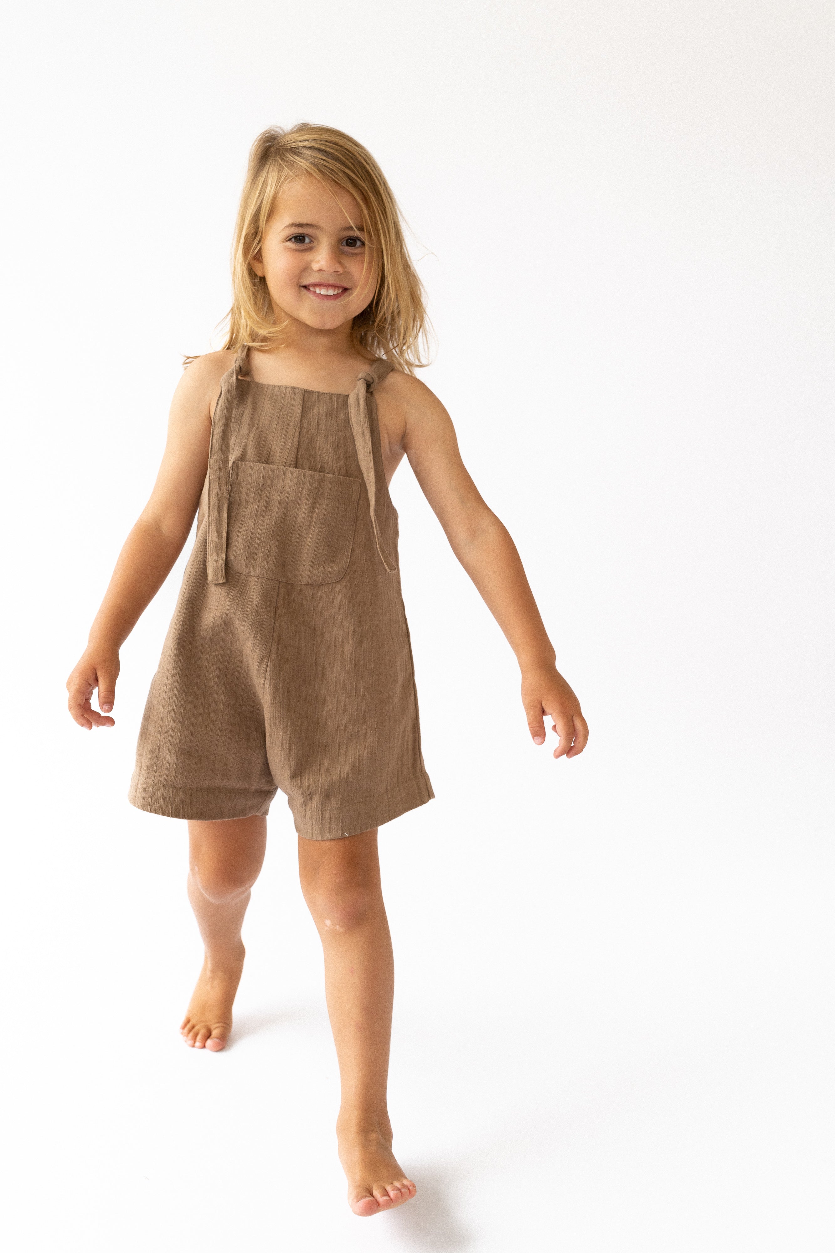 Unisex Short Marlow Overalls or Dungarees| Chocolate