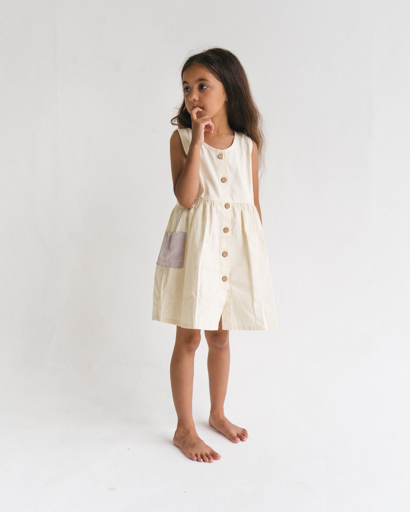 Girls Zimi summer dress coconut
