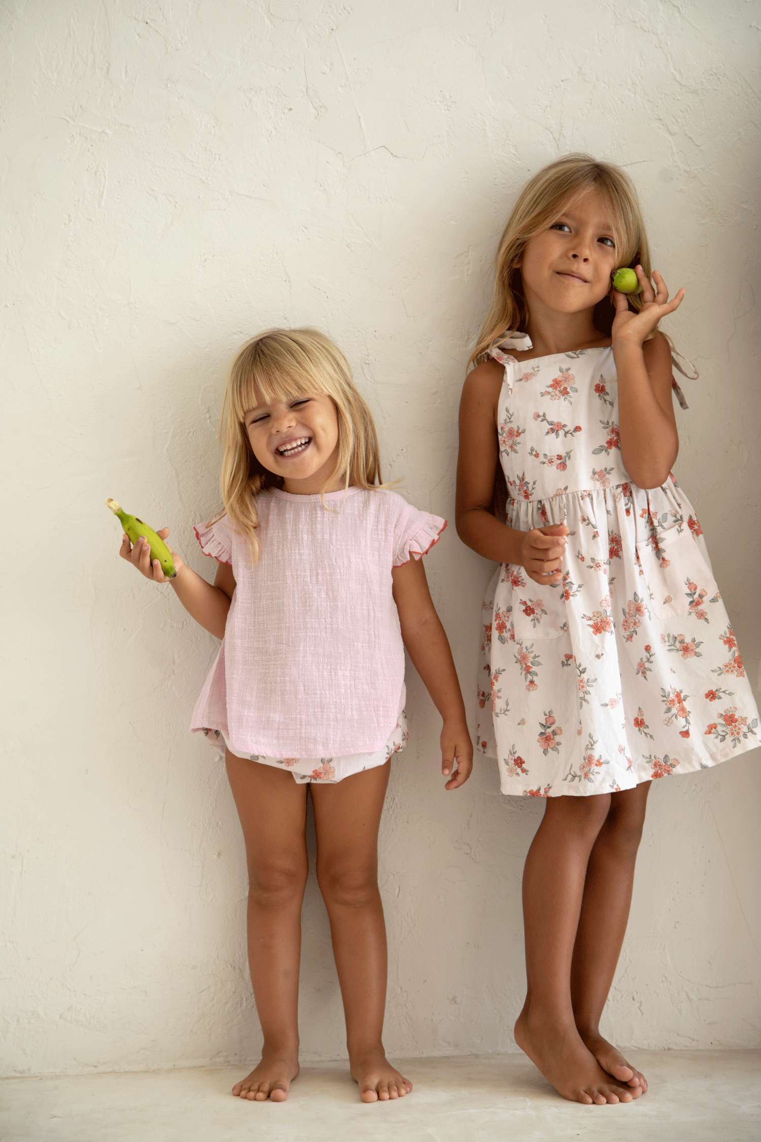 Luna Pinafore | Desert flower print