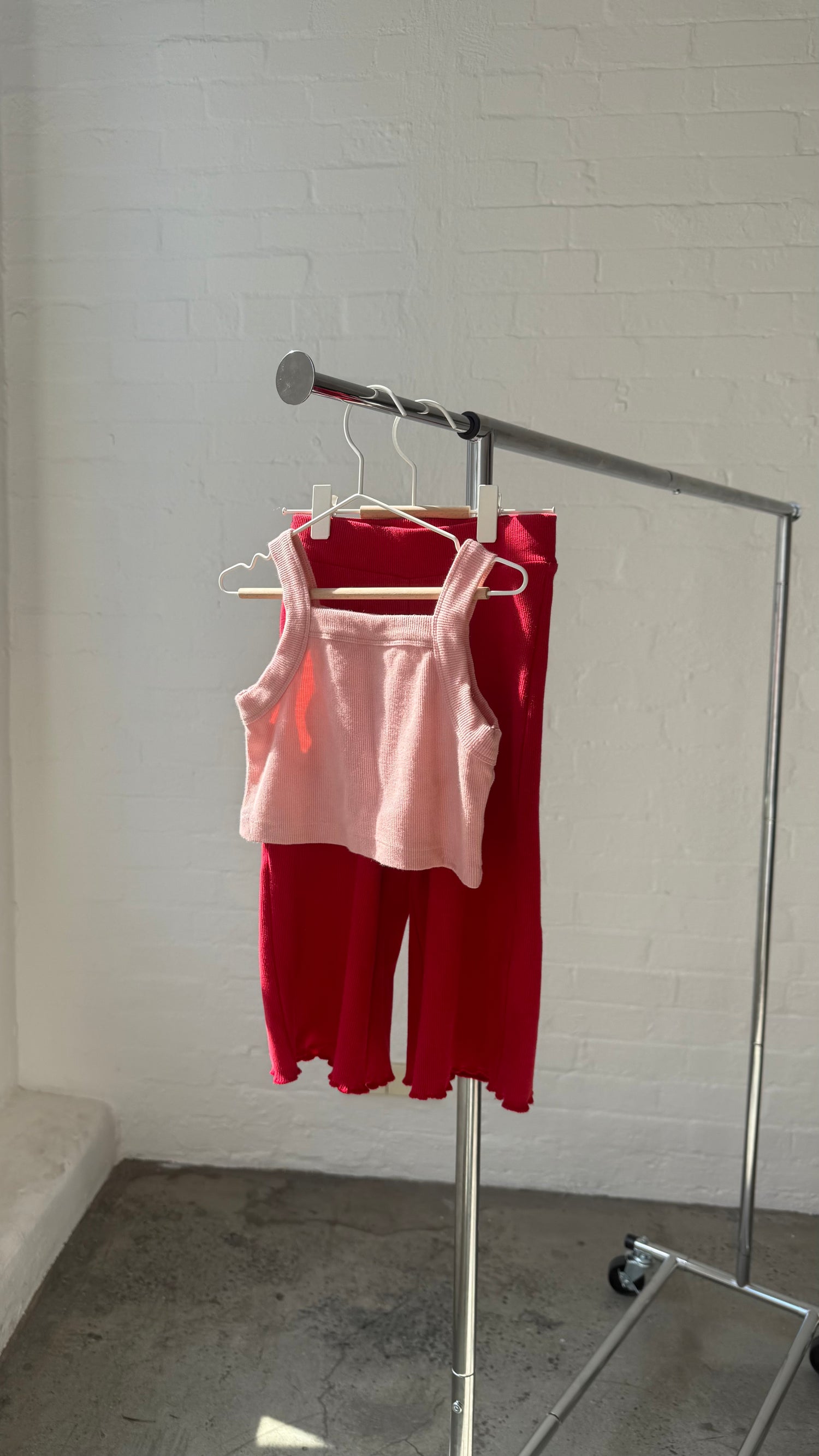 Rib Singlet | Pink