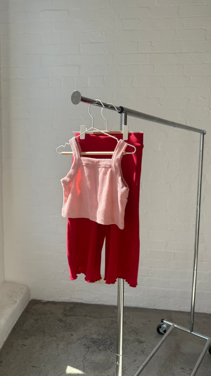 Rib Singlet | Pink