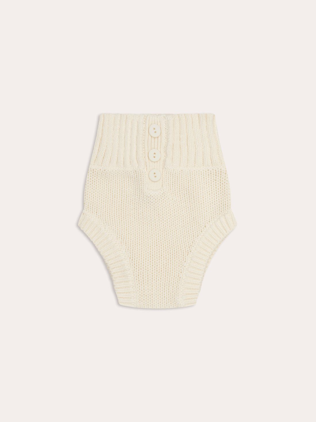 Unisex Dusky Knit Baby Bloomer | Vanilla
