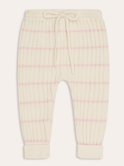 Joey baby knit Pants | Pink Stripe