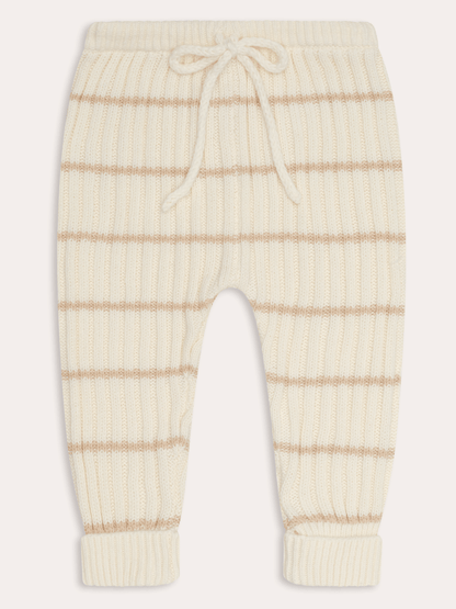 Joey baby knit Pants | Sand Stripe