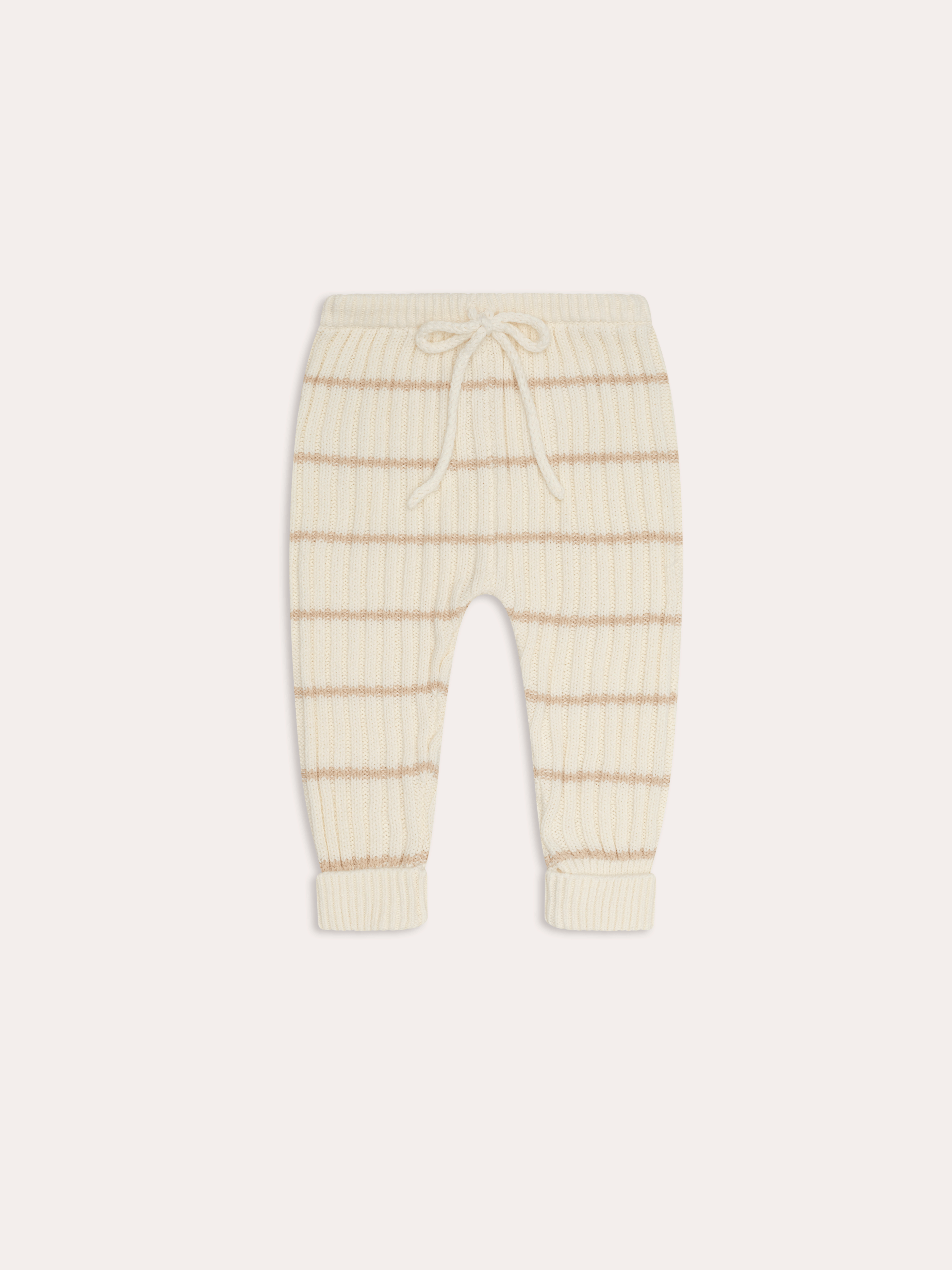 Joey baby knit Pants | Sand Stripe