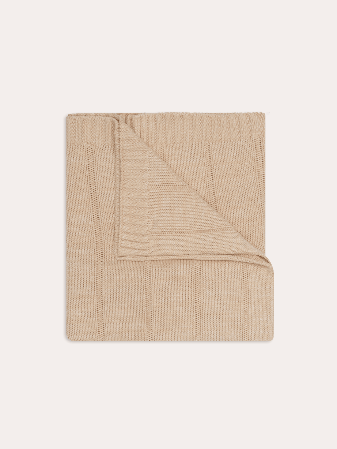 Unisex Baby Knit Blanket | Sand