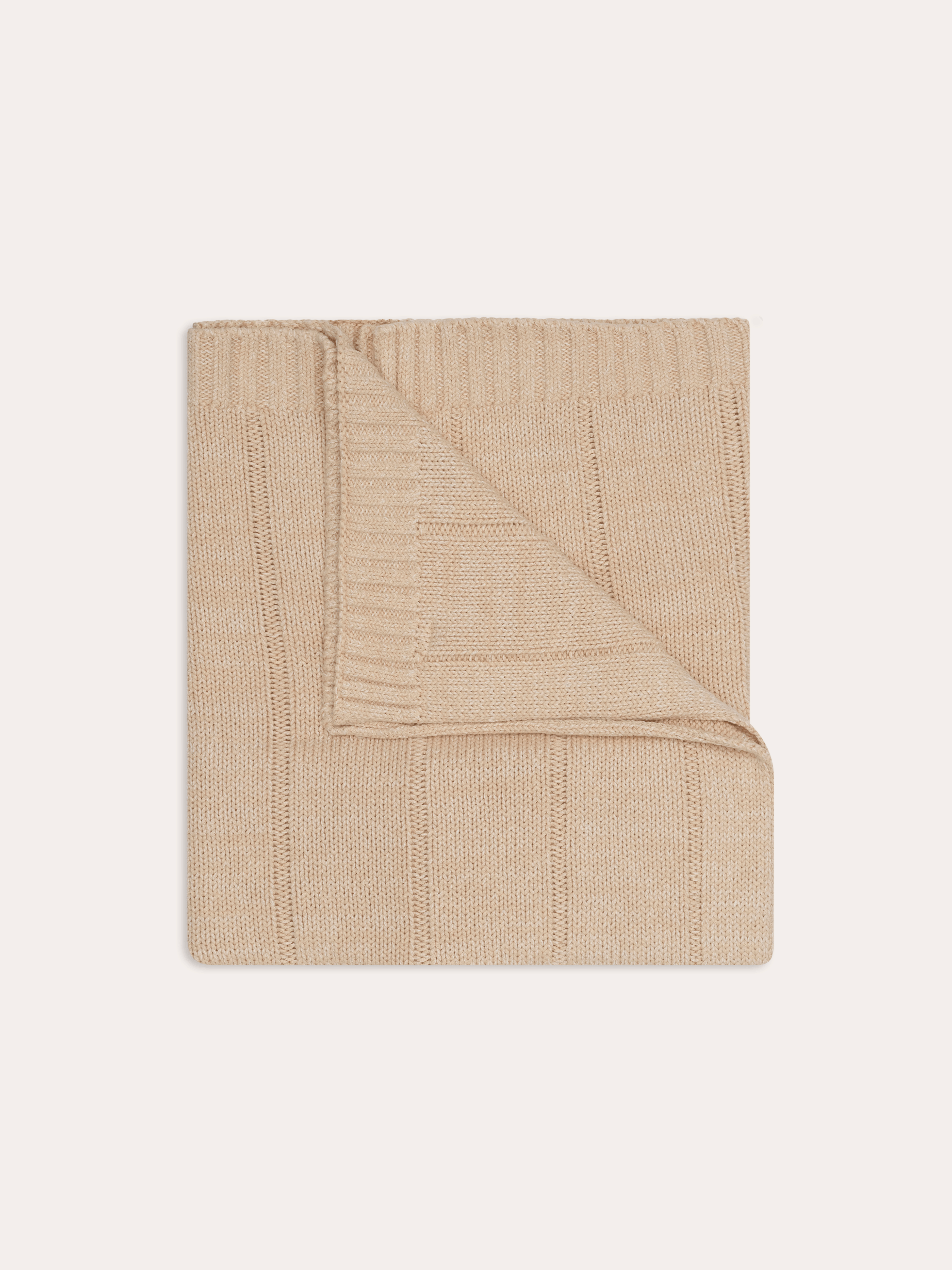 Unisex Baby Knit Blanket | Sand