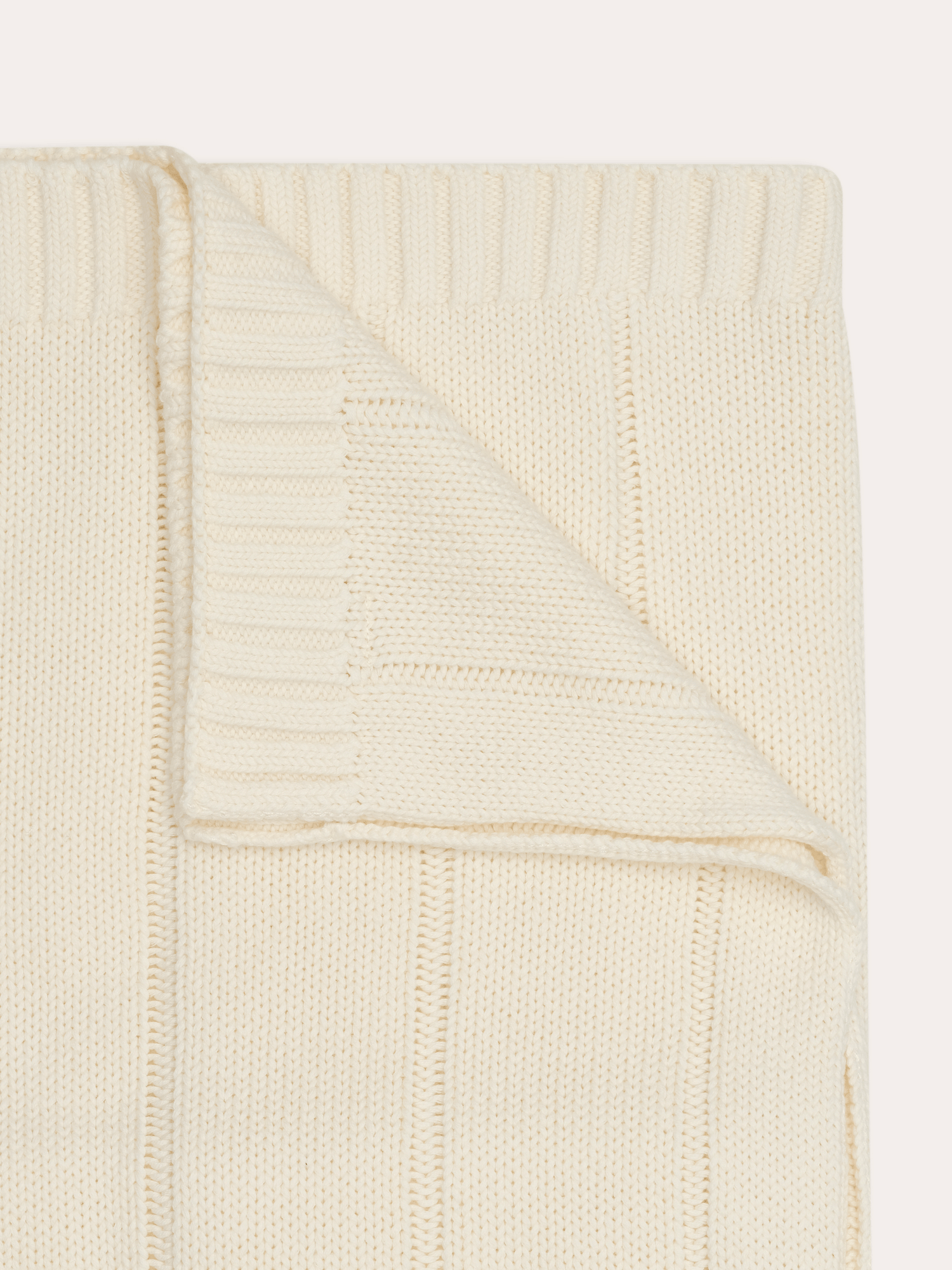 Unisex Baby Knit Blanket | Vanilla