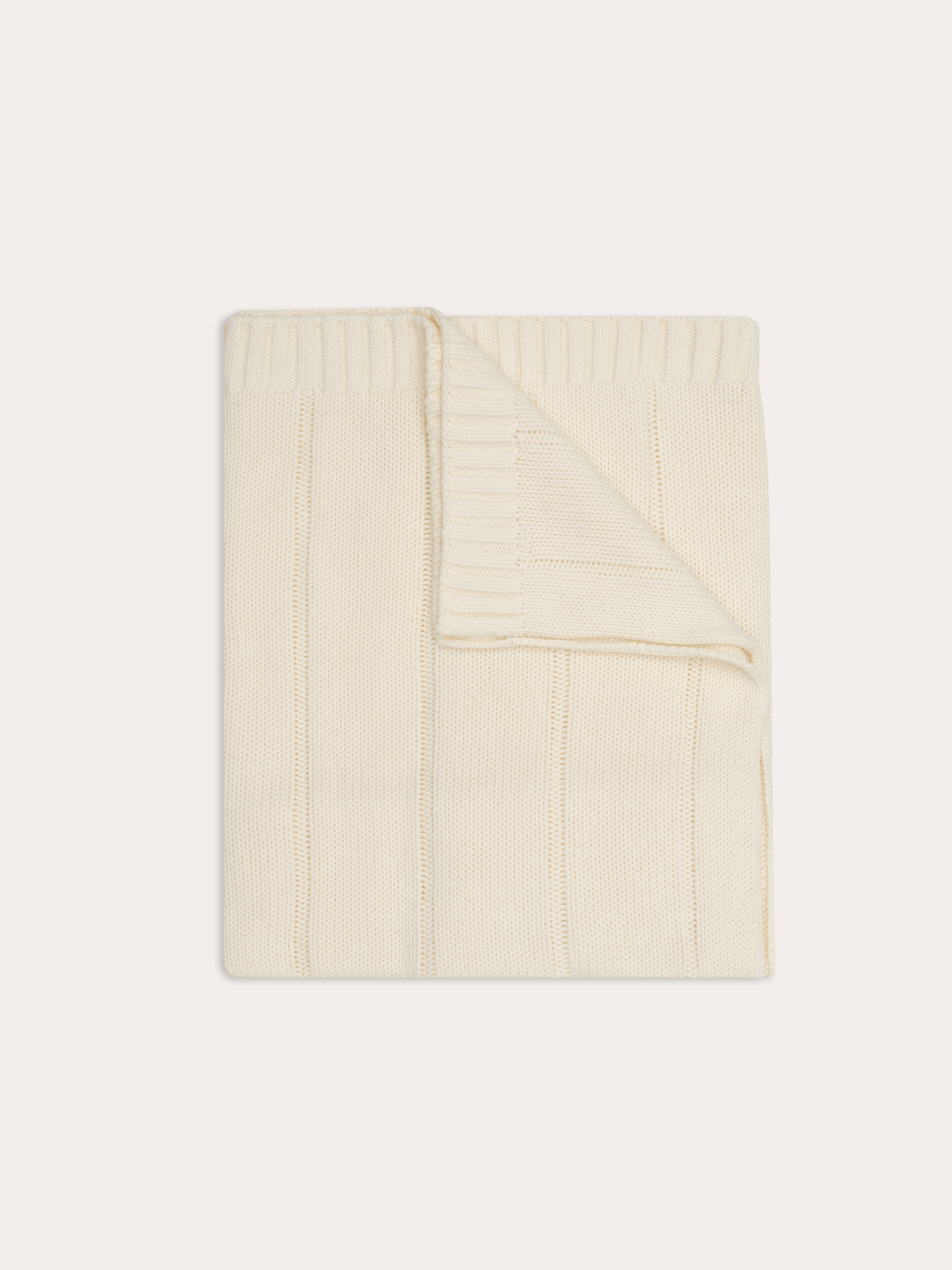 Unisex Baby Knit Blanket | Vanilla