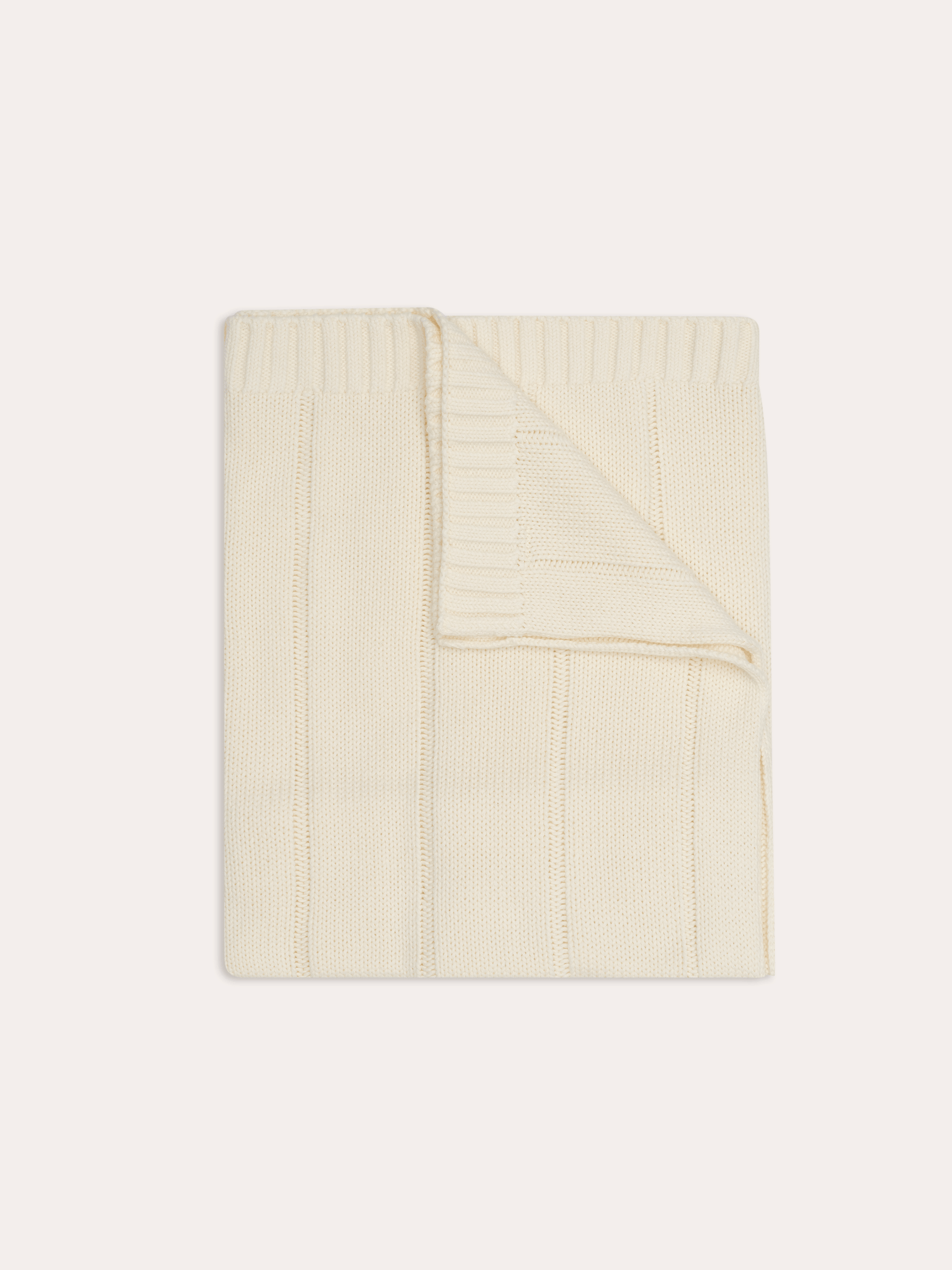 Unisex Baby Knit Blanket | Vanilla