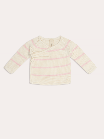Poet baby knit Jumper | Pink Stripe