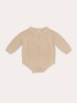 Unisex Tallow Baby Knit Romper | Sand